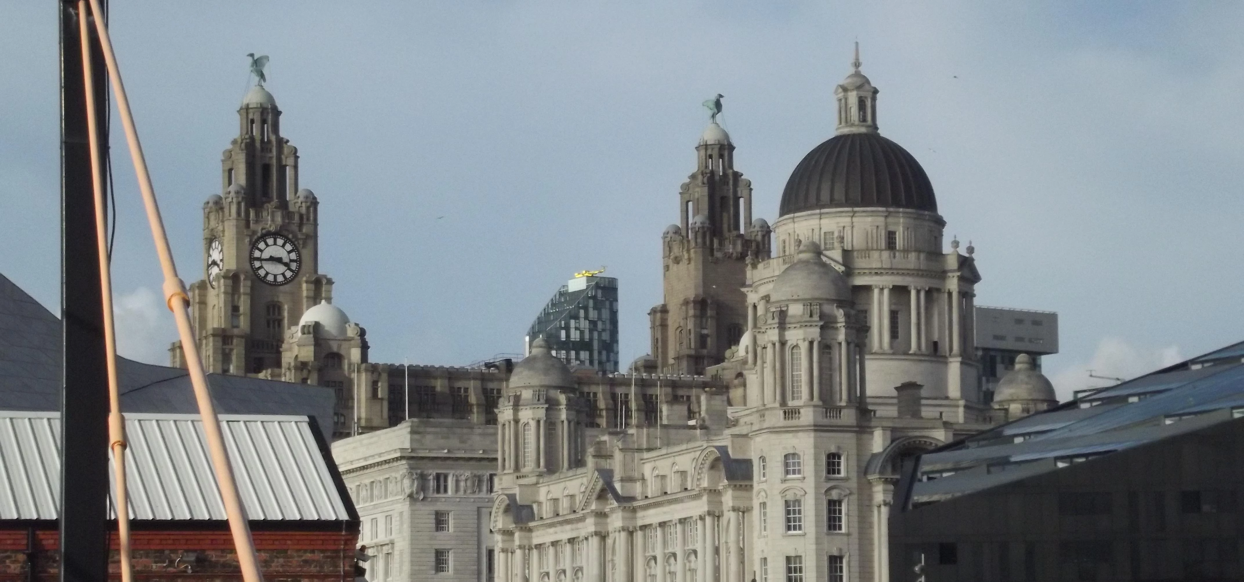 The Three Graces - Liverpool Waterfront - Royal Liver, Cunard and Port of Liverpool Buildings