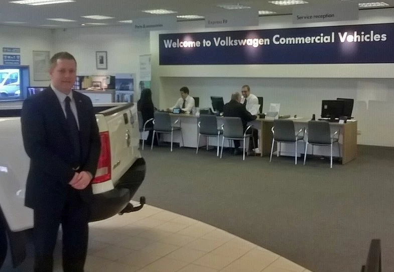 Kevin Brown at Volkswagen Van Centre Birmingham