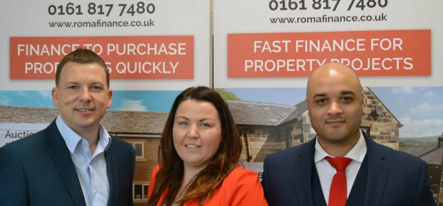 Steve Heaton, Tina Parry, Marley Clarke of Roma Finance