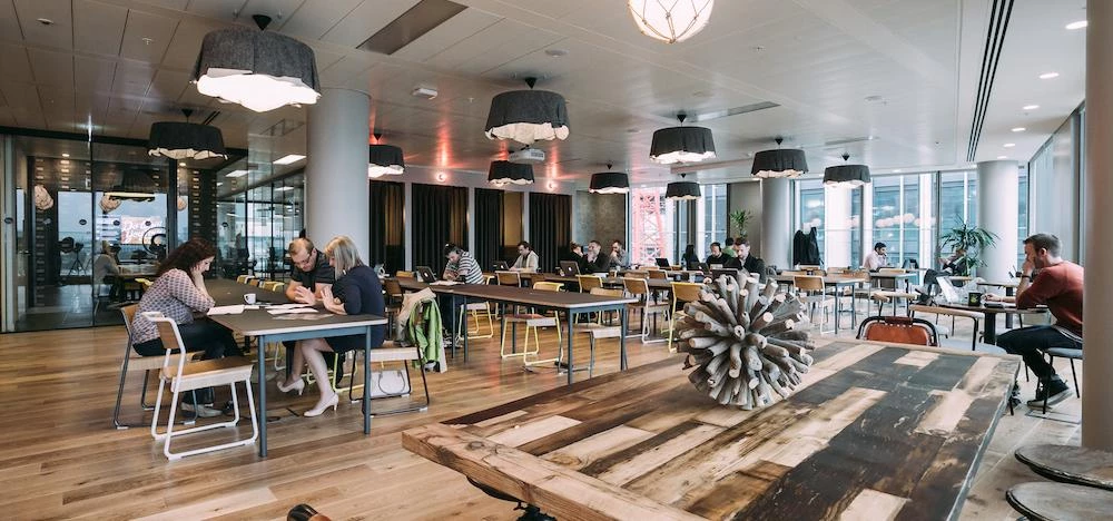 WeWork's South Bank Lounge. Image: WeWork