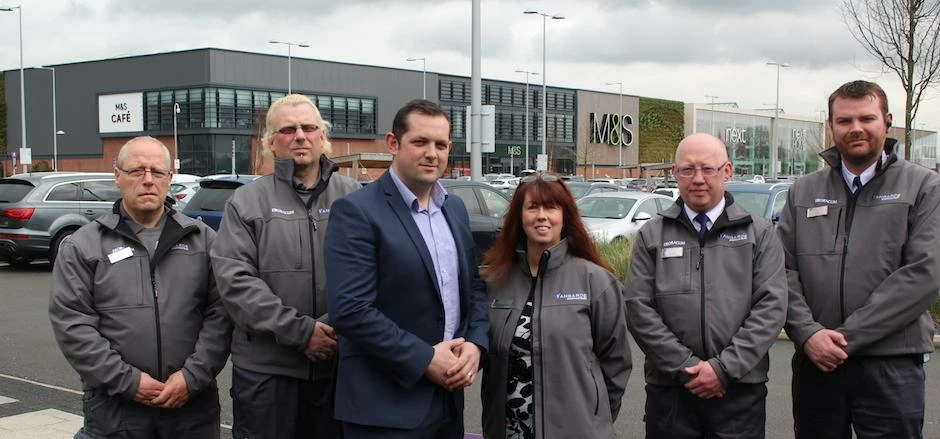 The Vangarde team with former North Yorkshire Police Special Constable Carl Nickson. 