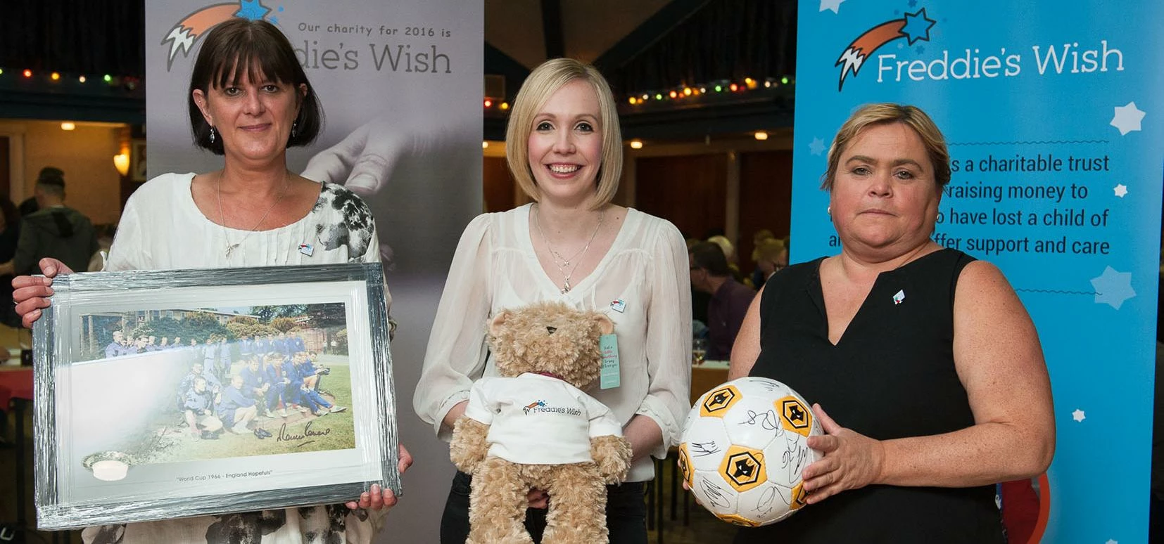 Quiz Masters: (l-r) Vicky Brassington (Price Pearson Kidderminster), Charlotte Jolliffe (Freddie's W