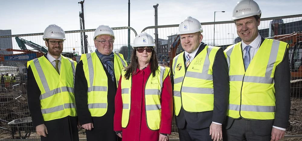 L-R: James Muir, Cllr Kieran Quinn, Cllr Susan Quinn, Paddy Dowdall and Dan Williams