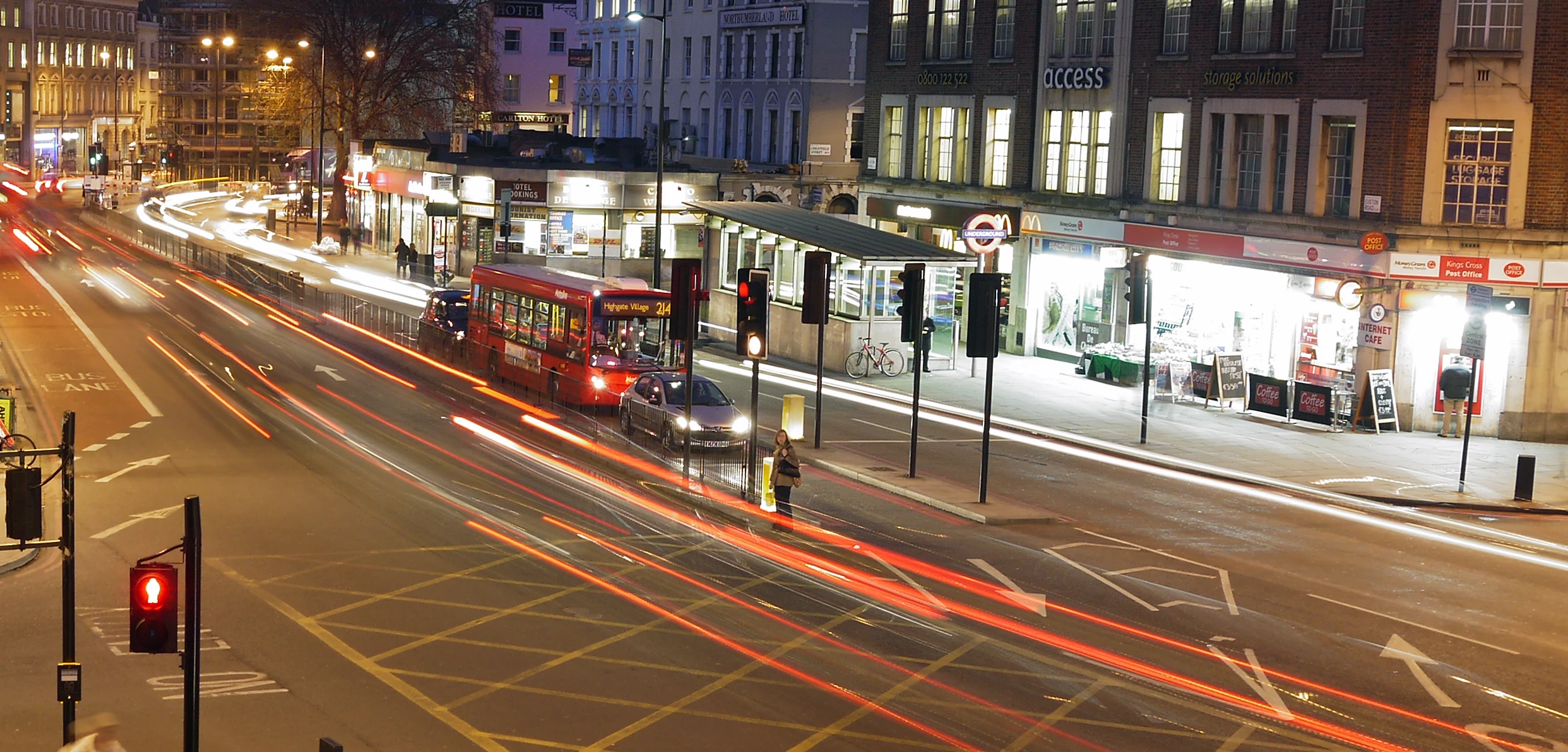 Euston Road near King's Cross.