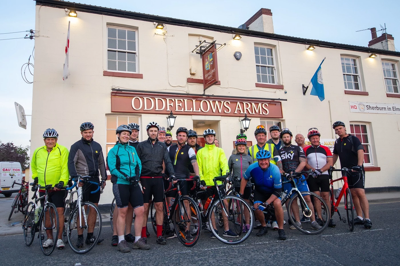 Cyclists in the ‘Tour de Taproom’ charity bike ride