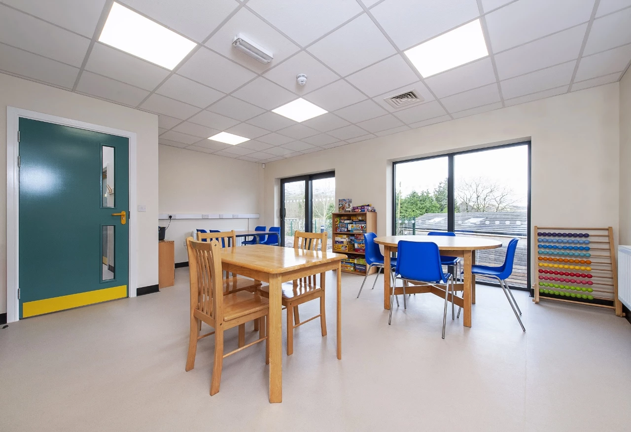 A classroom at the new Bright Futures school