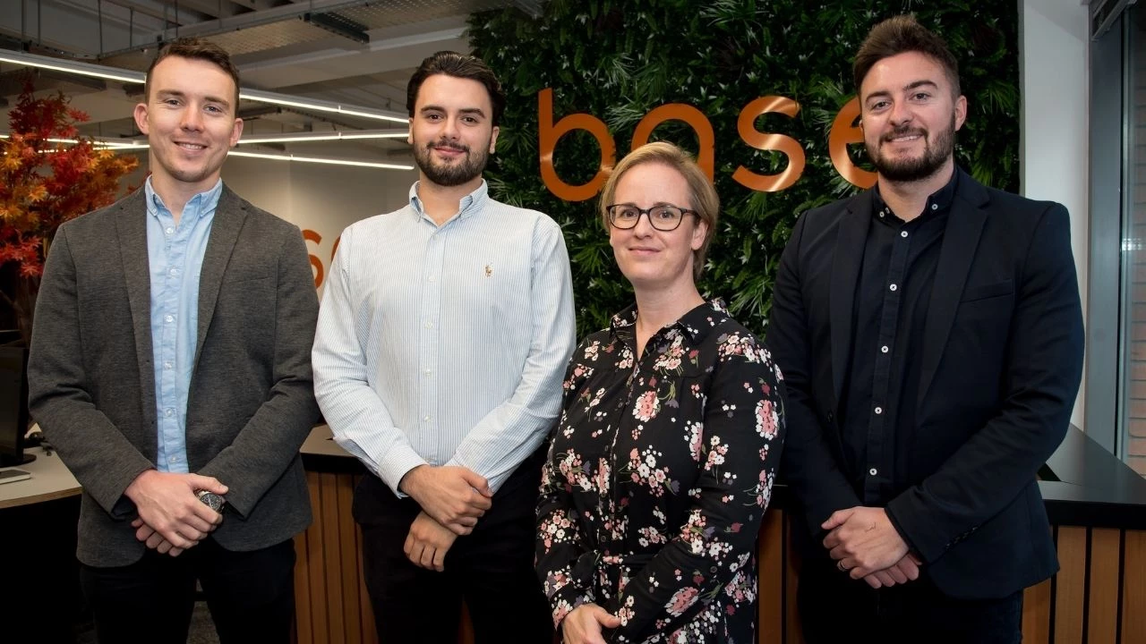 Aaron Williams, Harry Braid, Jenny Powell and Jake Boardman – the new recruits to Base Architecture