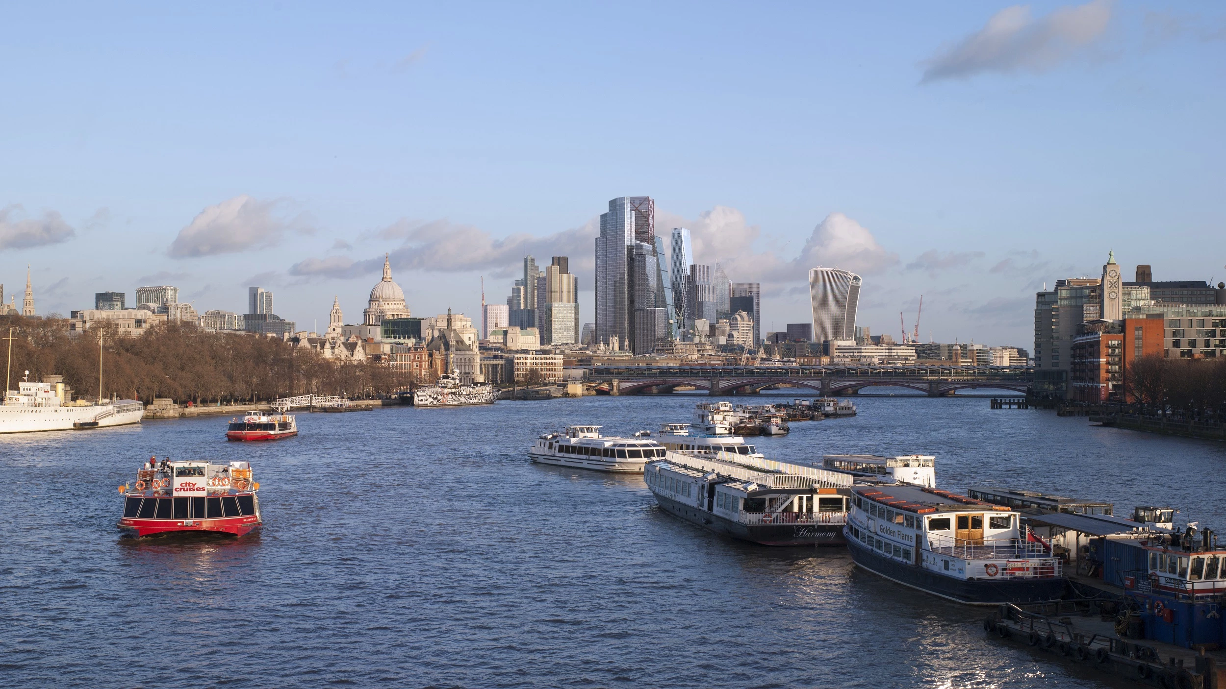 A view of the Cluster from Waterloo Bridge