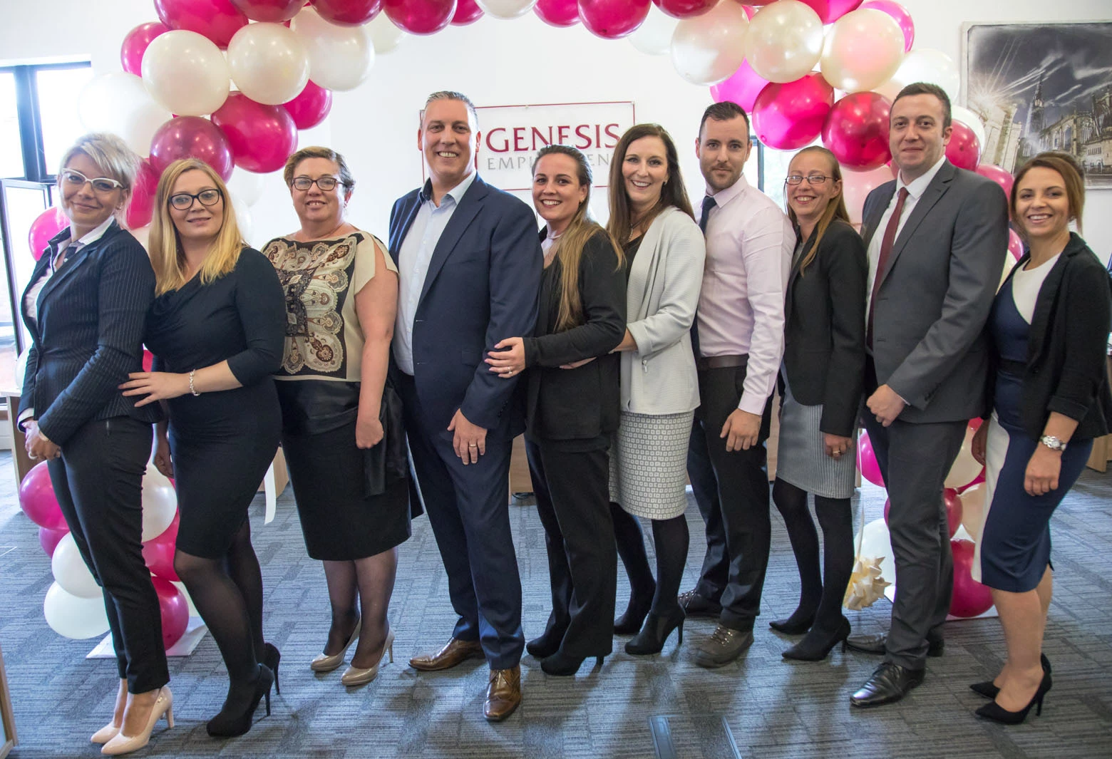 The Genesis Employment Services team at the recent office launch 