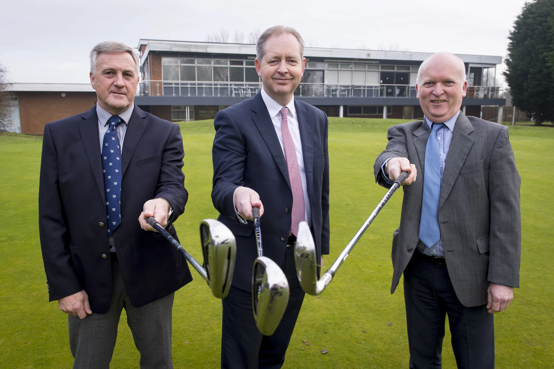 Mike Milner, GM of Ganstead Park Golf Club, HSBC’s Neil Waterhouse and Neal Hammond, Director of Ganstead Park Golf Club