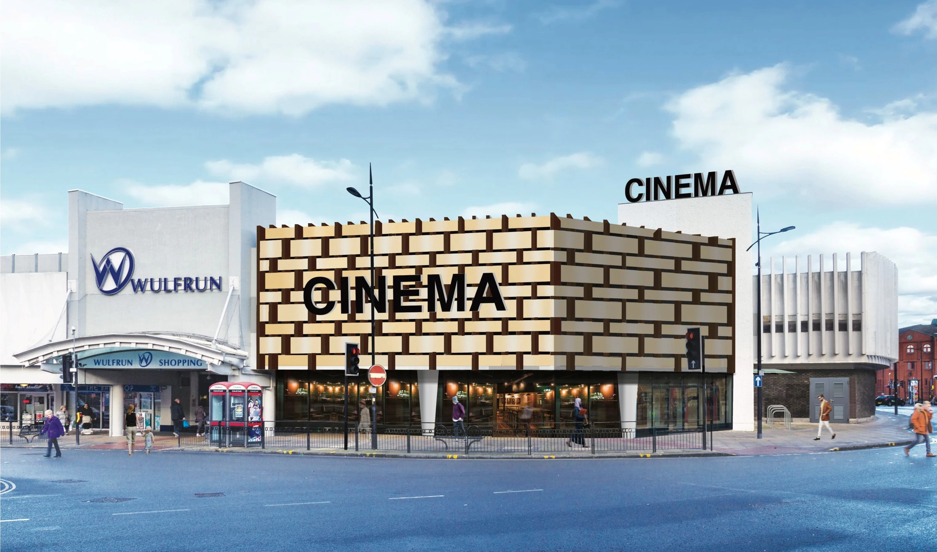 A CGI of the proposed cinema for the Wulfrun Shopping Centre in Wolverhampton