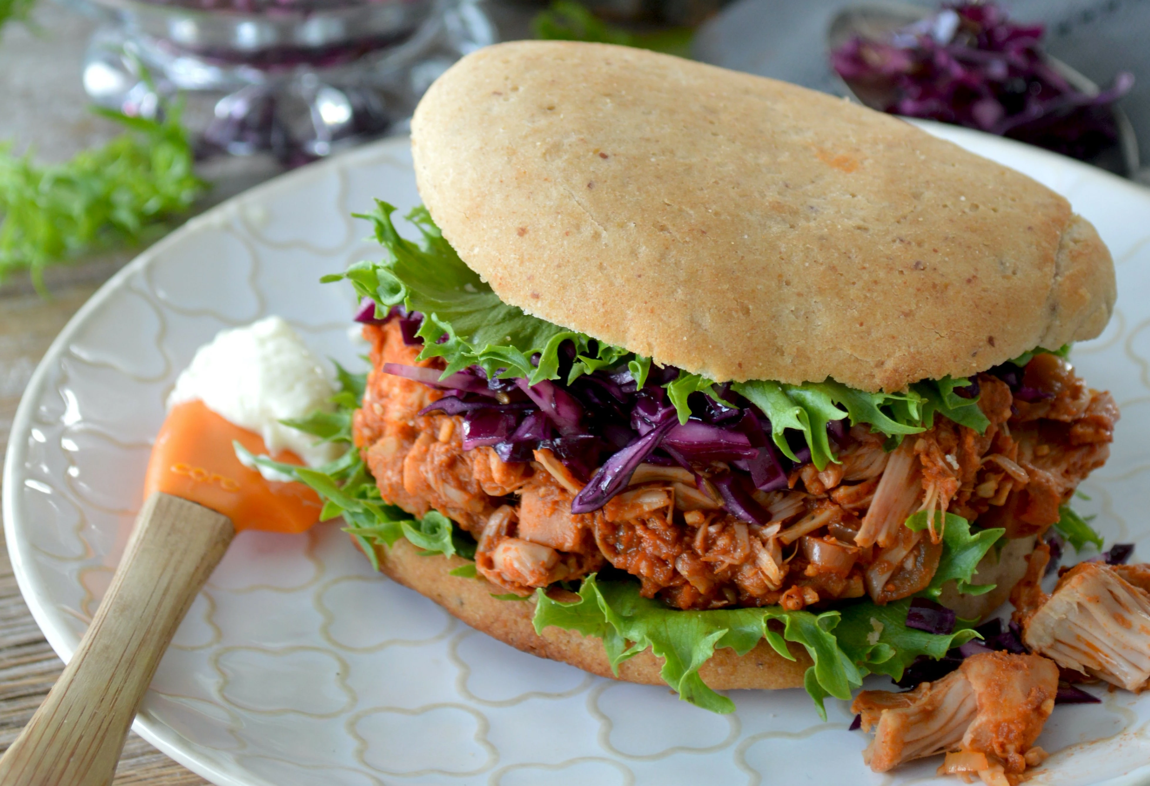 Jackfruit burger