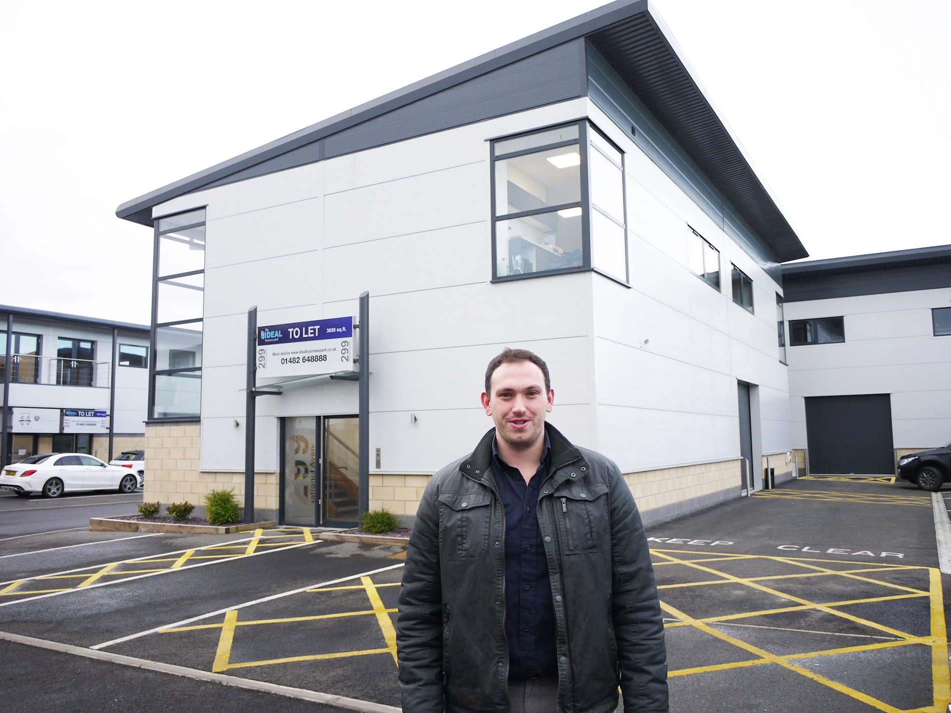 Bryn Smales, joint owner of Atropa, outside the company’s new premises.