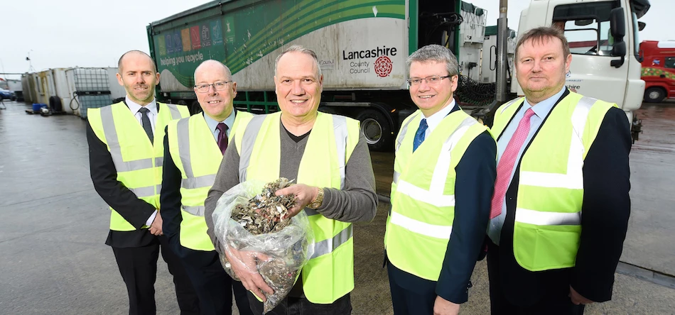 L-R: Ian Waddington, Peter Rooney, Paul Mellor, Cllr Green and Andy Traynor