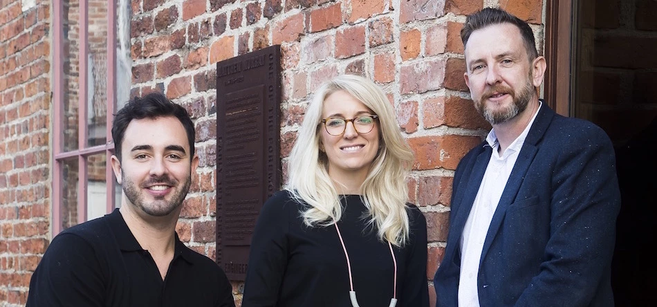 L-R: Ralph Capper Interiors' Ryan Beggs, Emma Bennett and Paul Dean