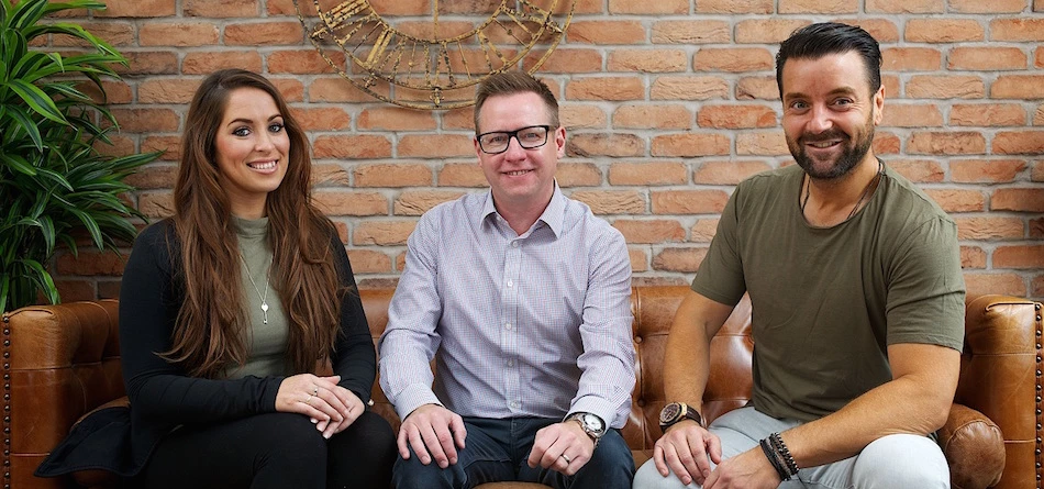 L-R: Justine McLaughlin, Steve Rossiter and Nik Ellis