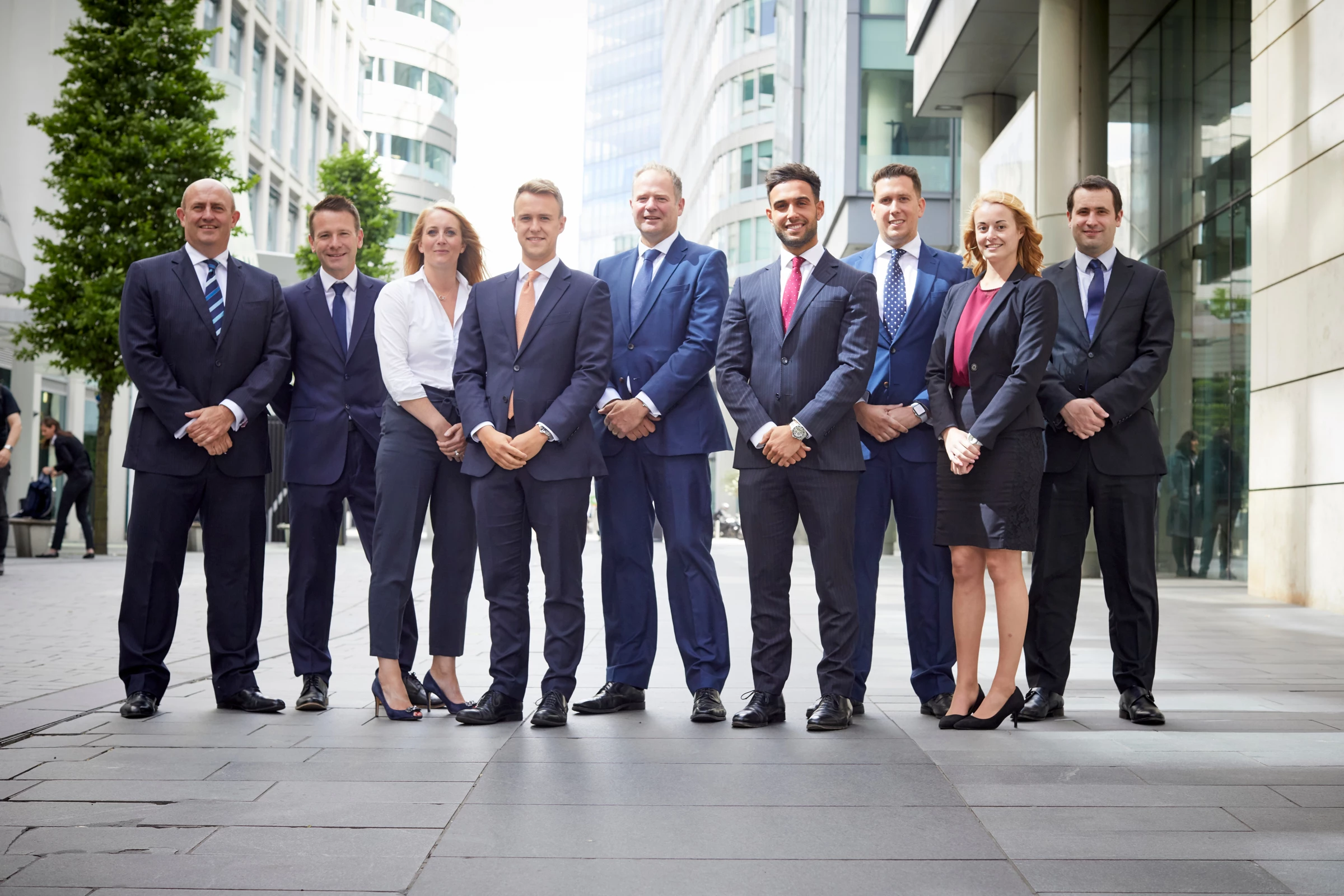 From left Matthew Bryden-Smith, Chris Ryan, Gemma Hardy, Brad Seekings, Pete Terry, Jacob Leone, Daniel Brecker, Cariad Mudford and Joe Pollard