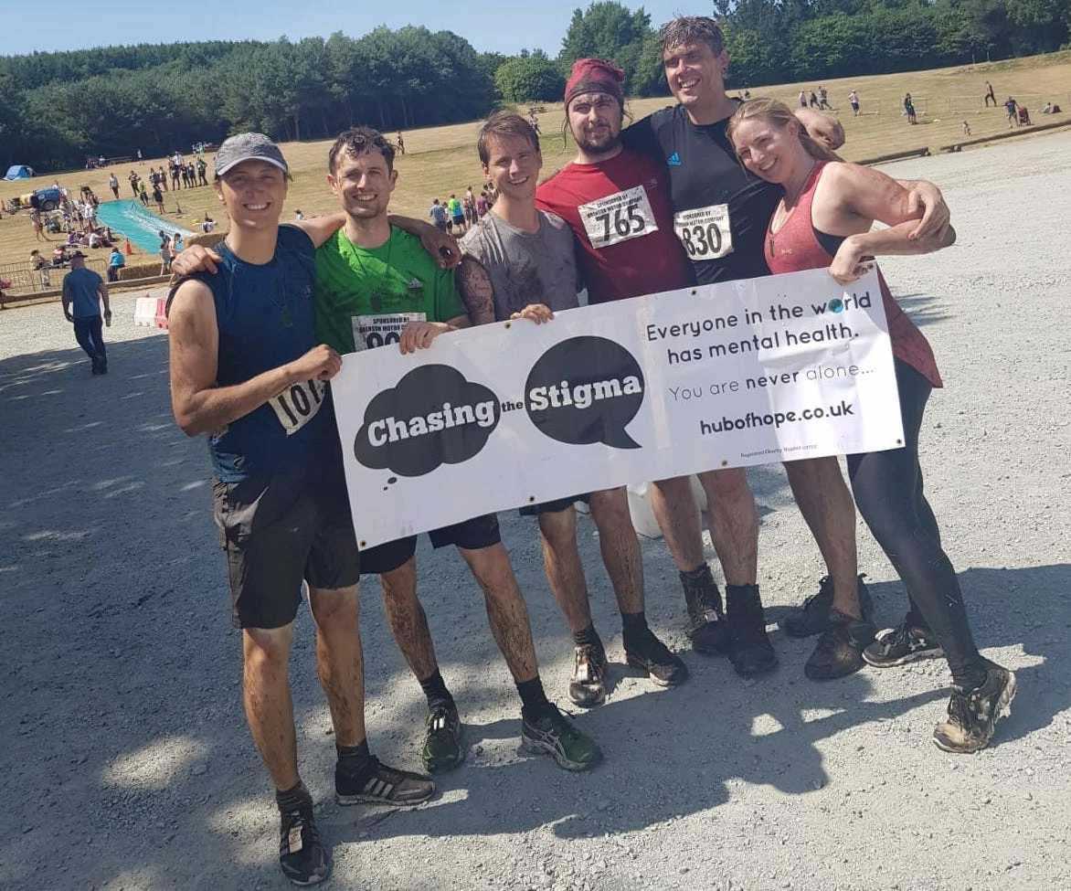 Chasing the Stigma team at the Delamere 10K Commando Trail