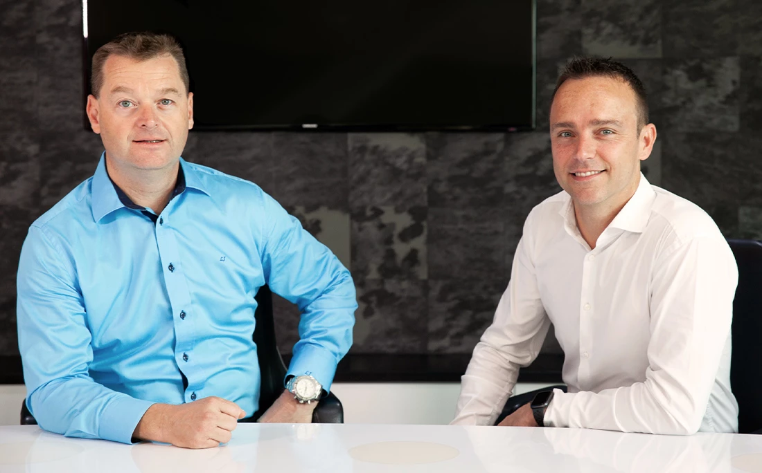 UKFast CEO Lawrence Jones and UKFast CMO Nolan Hough