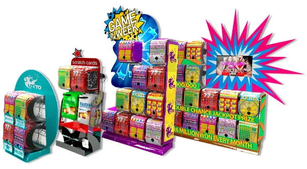 Some of Fastrak Retail (UK)'s lottery dispensing products