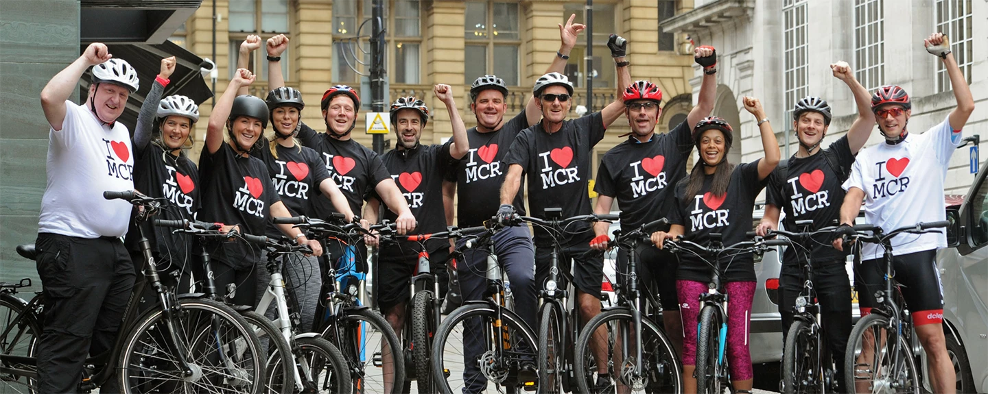 Sugar PR organised Manchester's first ever e-bike ride