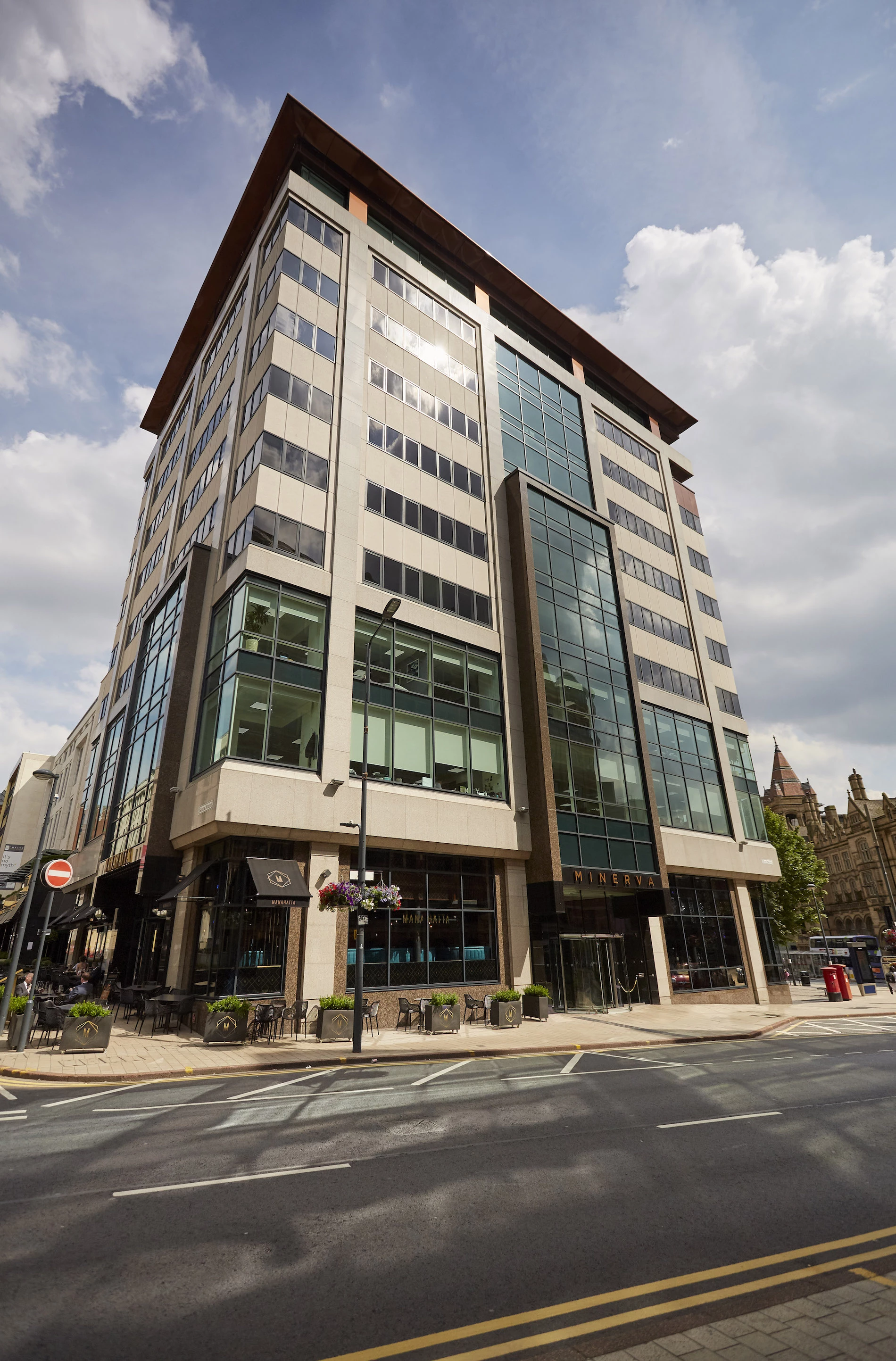 The Minerva office building within Leeds' Bond Court city centre development.