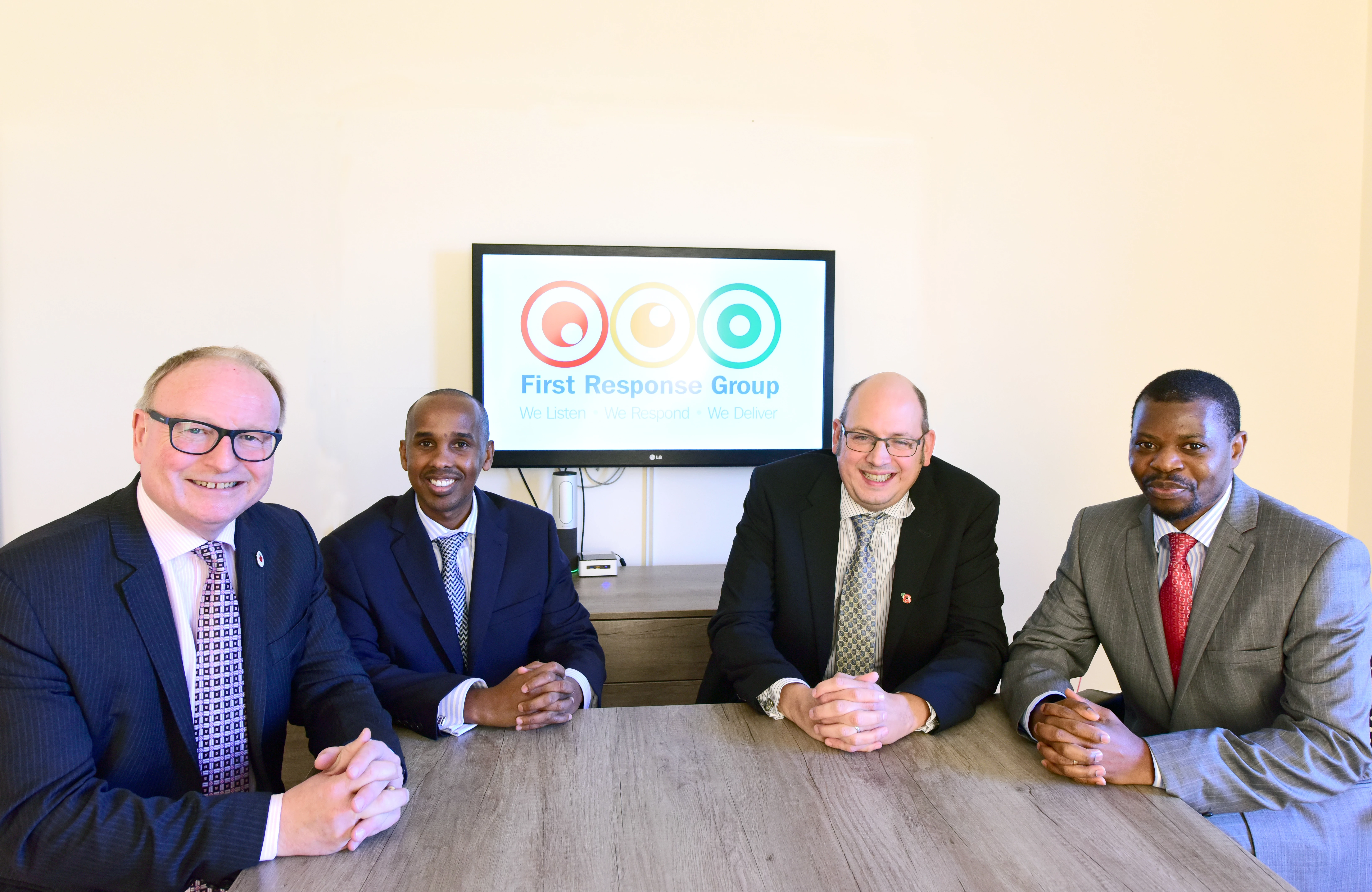 L-R: Tony Farmer, Jamal Tahlil, Matthew Smith and Edgar Chibaka