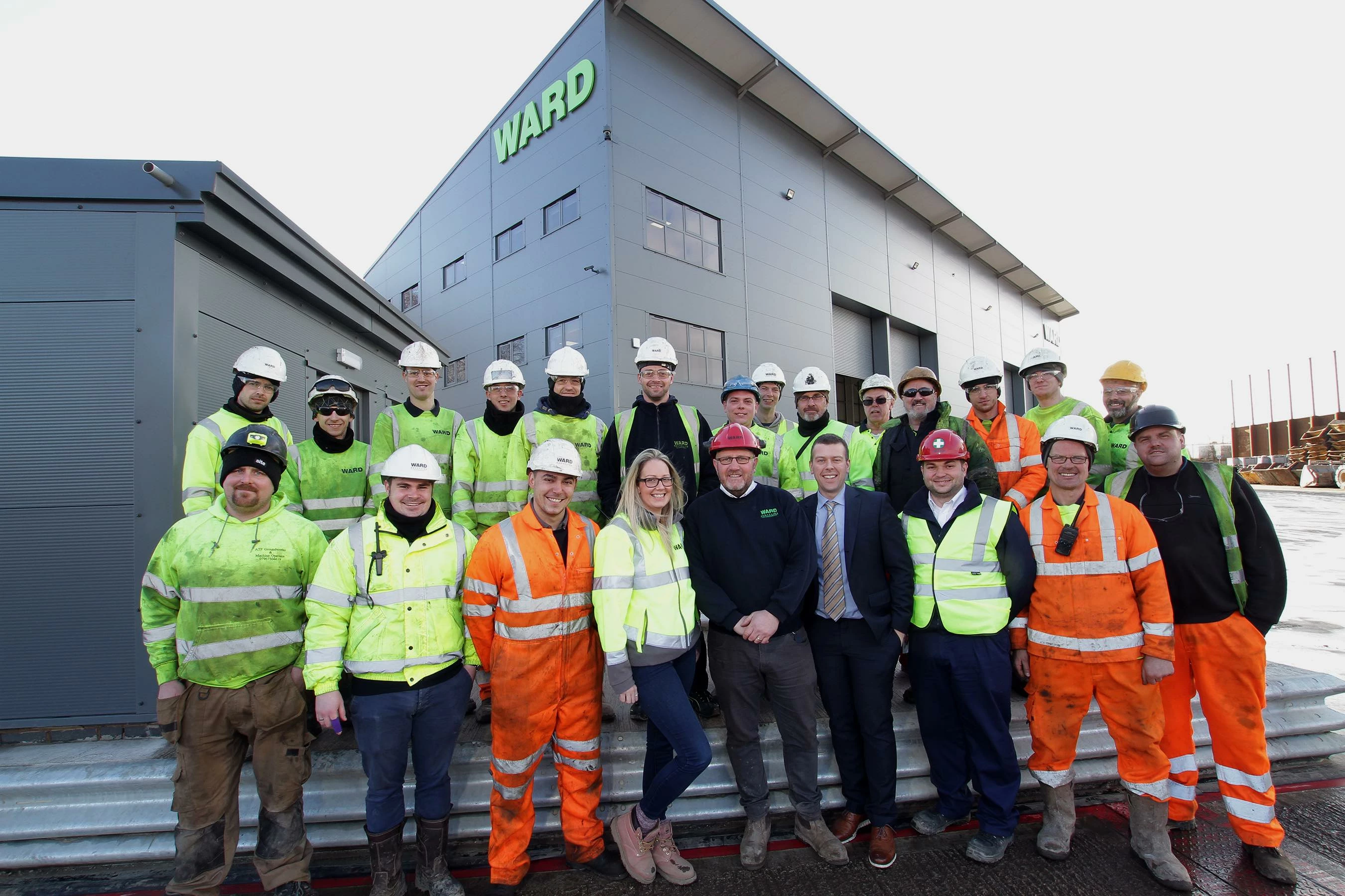 Ward Team at their site in Chesterfield