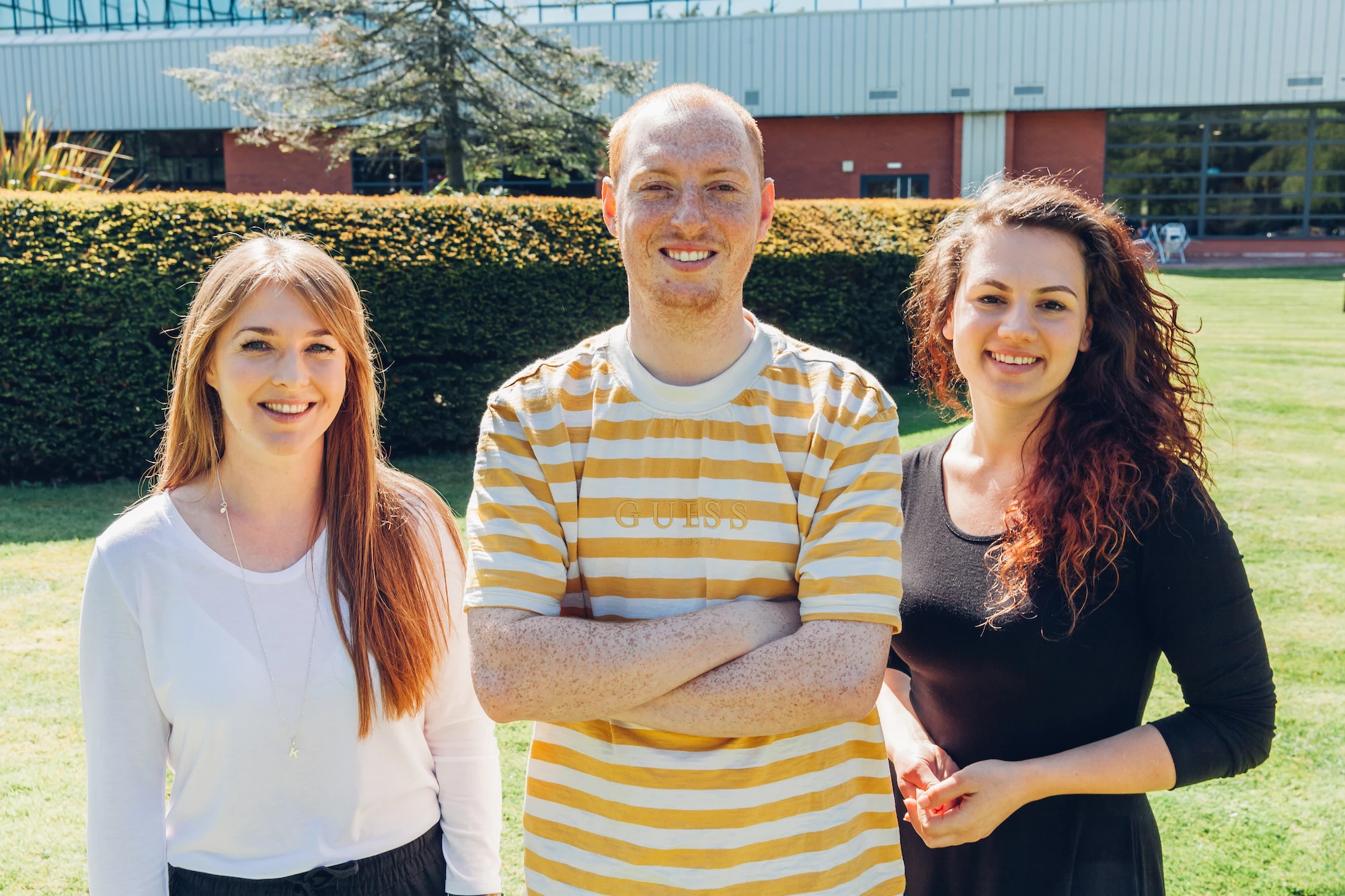 L-R: Kate Davenport, Rian Shafi and Lasma Veigule