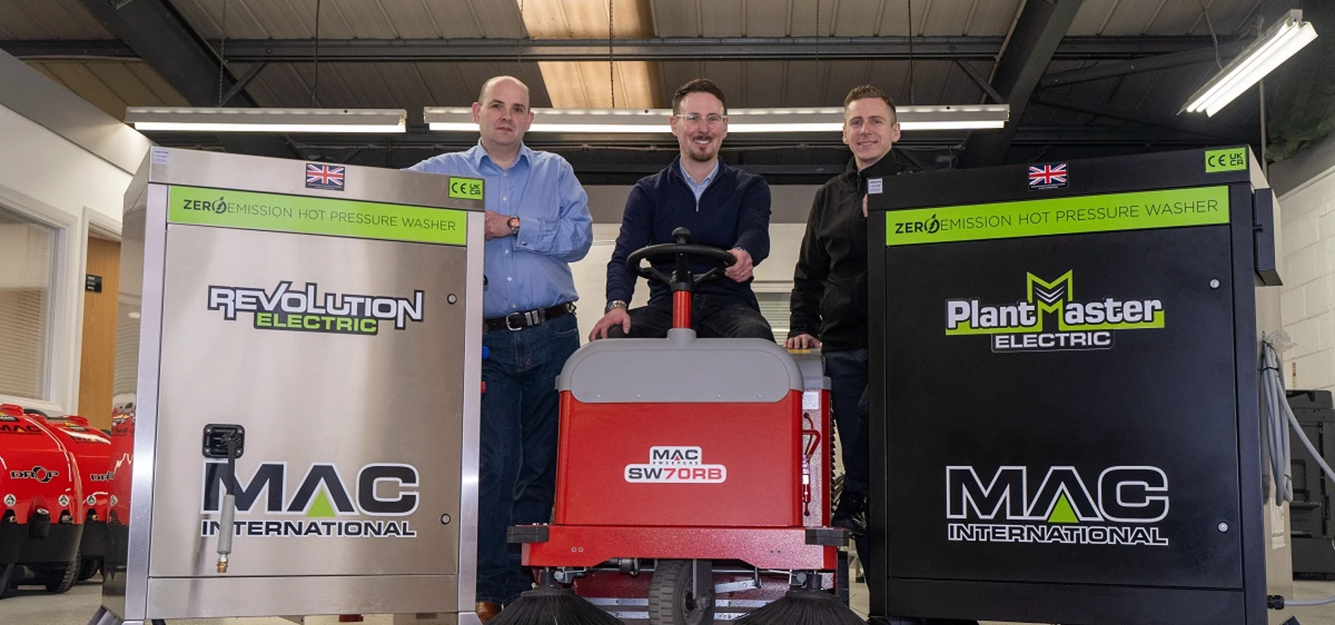 (L-R) Rupert King, Compliance Manager at MAC International, Andrew Scott, Sales Director at MAC International and Martin Crammond, Technical Director at Carney Consultancy 