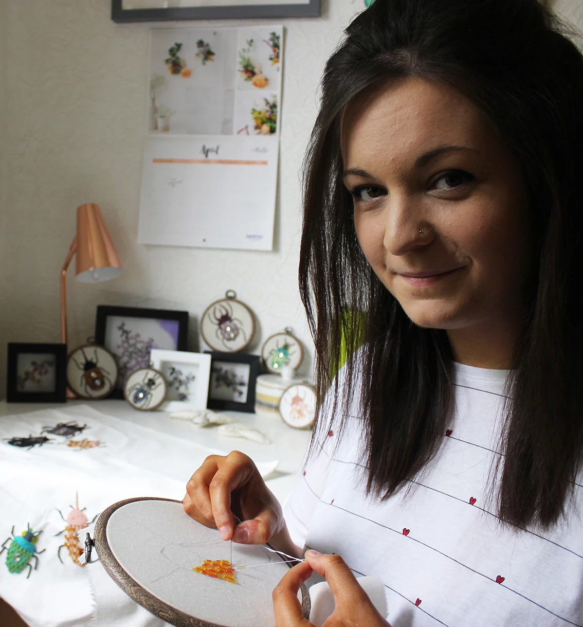 Annie Walker in her home studio