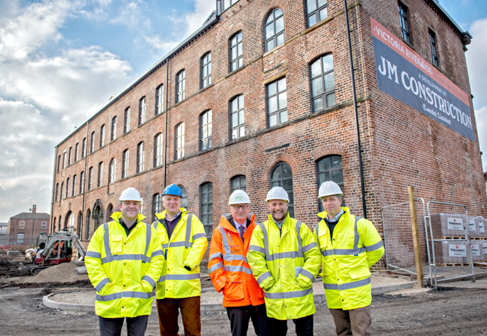 Neall Bower, Leeds City Council; Phil Ward, Leeds City Council; Martin Farrington, Leeds City Council; Tony Lupton, Beckwith Design Associates and Simon Davies, JM Construction.