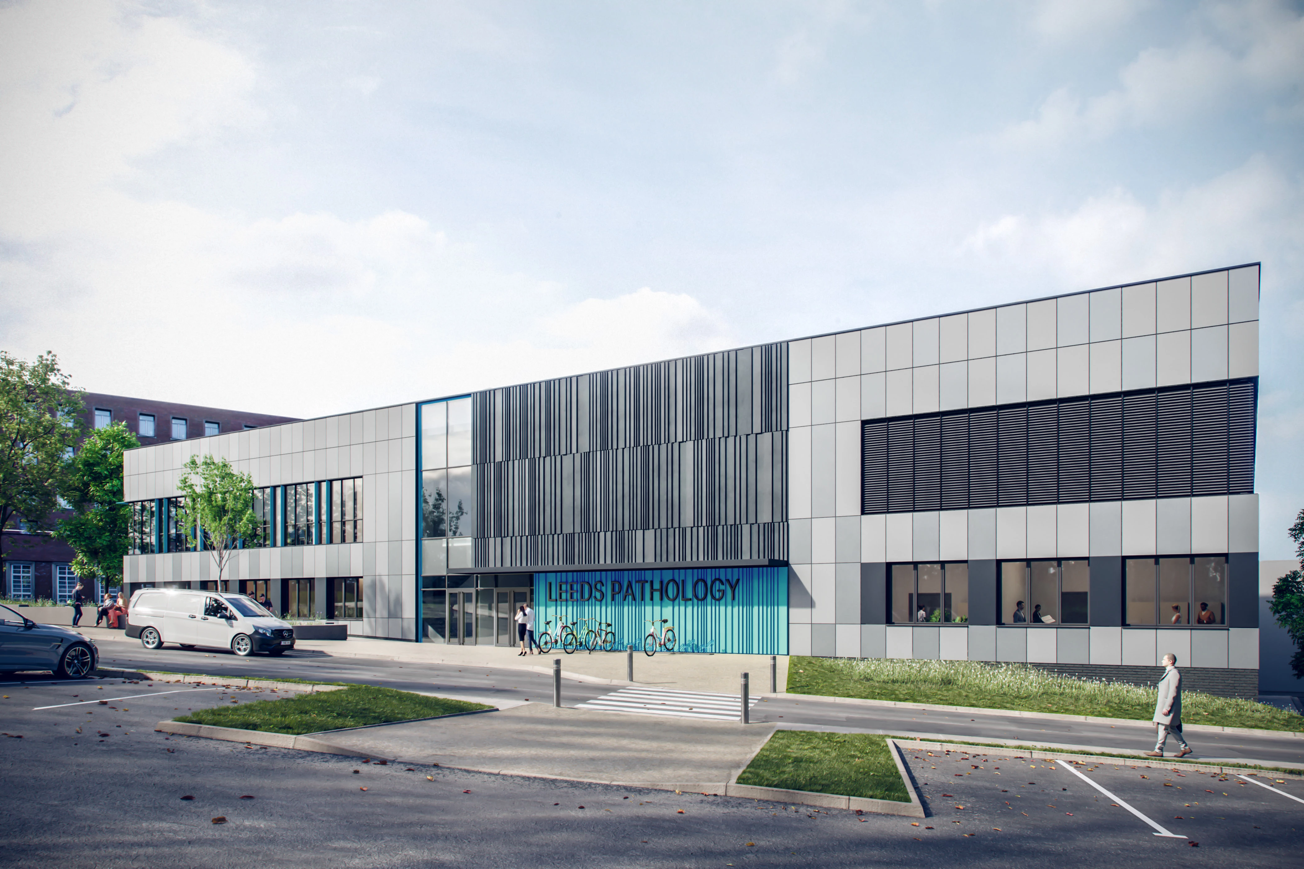 CGI of new pathology lab in Leeds.