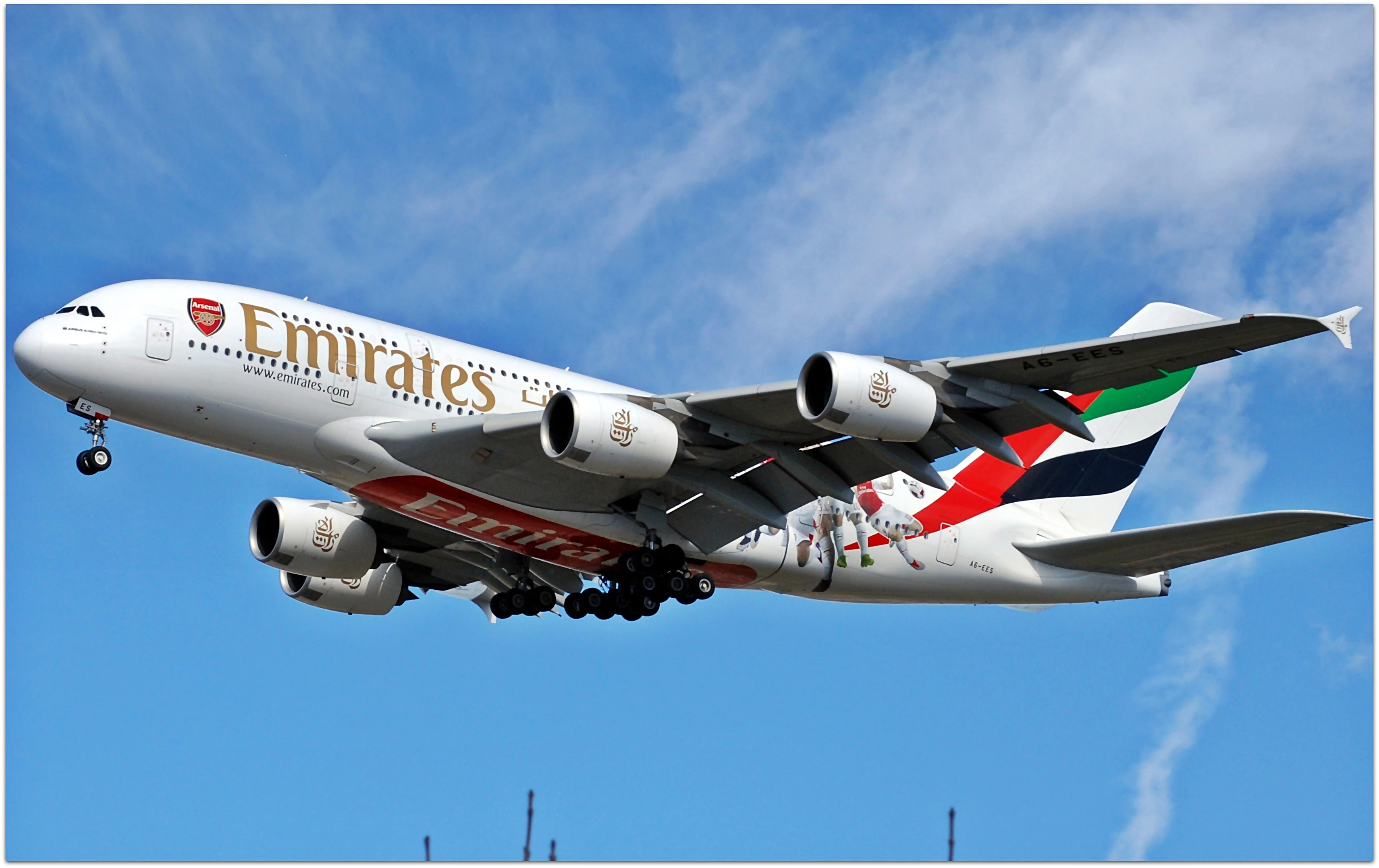 EK/UAE Emirates Airlines Airbus 380 A6-EES