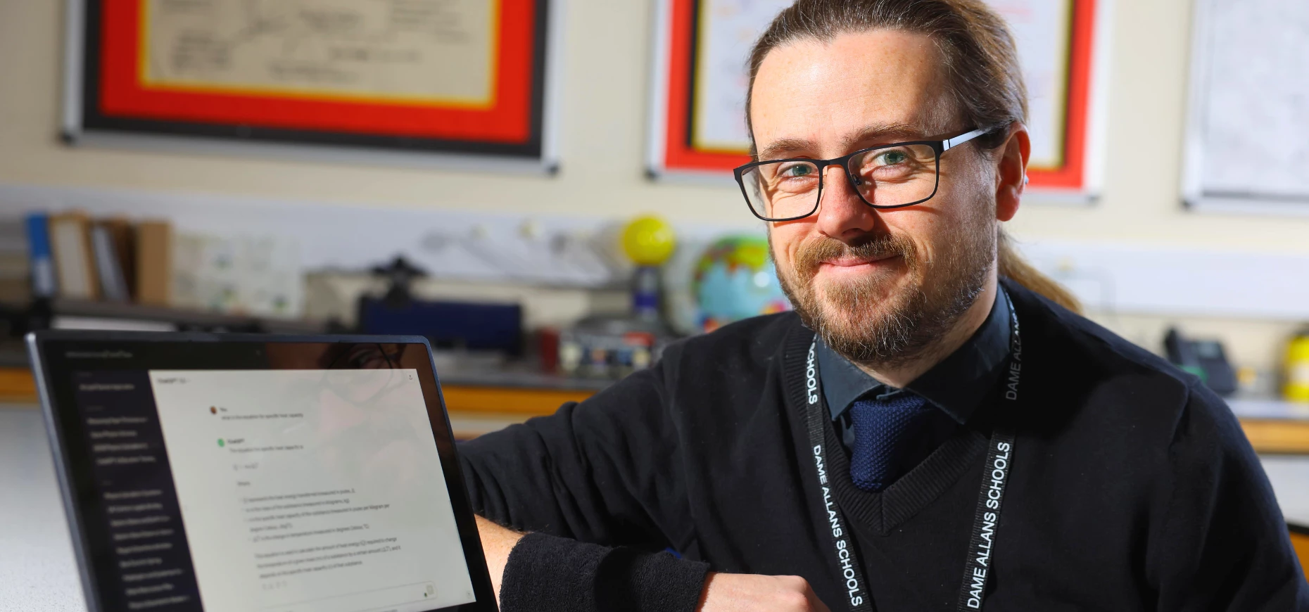 Dr Drew Smith AI Lead and Physics Teacher at Dame Allan's Schools, Newcastle (Crest Photography).