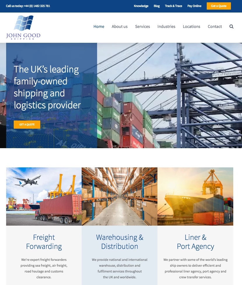 John Good Shipping Launches New Website