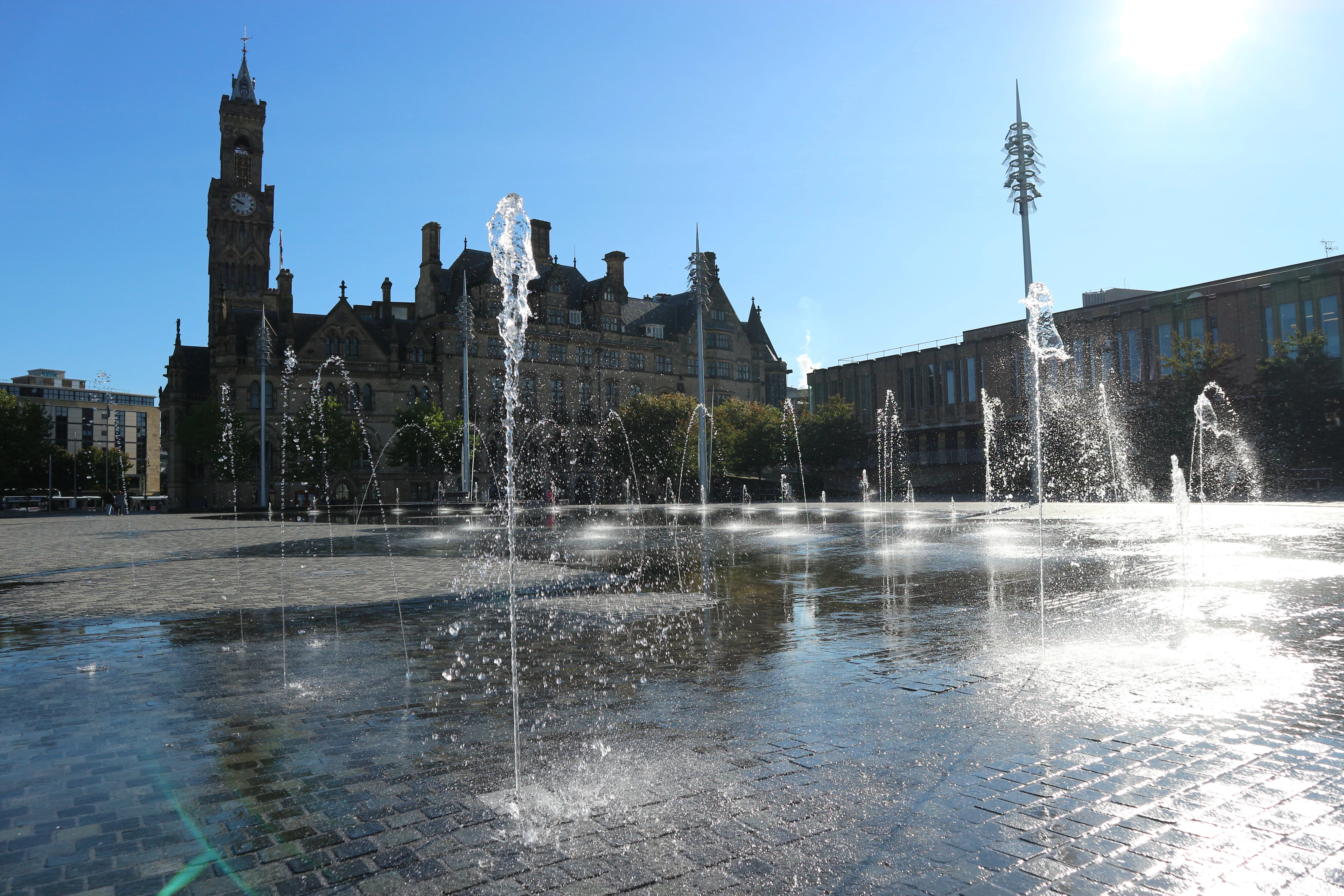 Bradford City Park. Mirror Pool