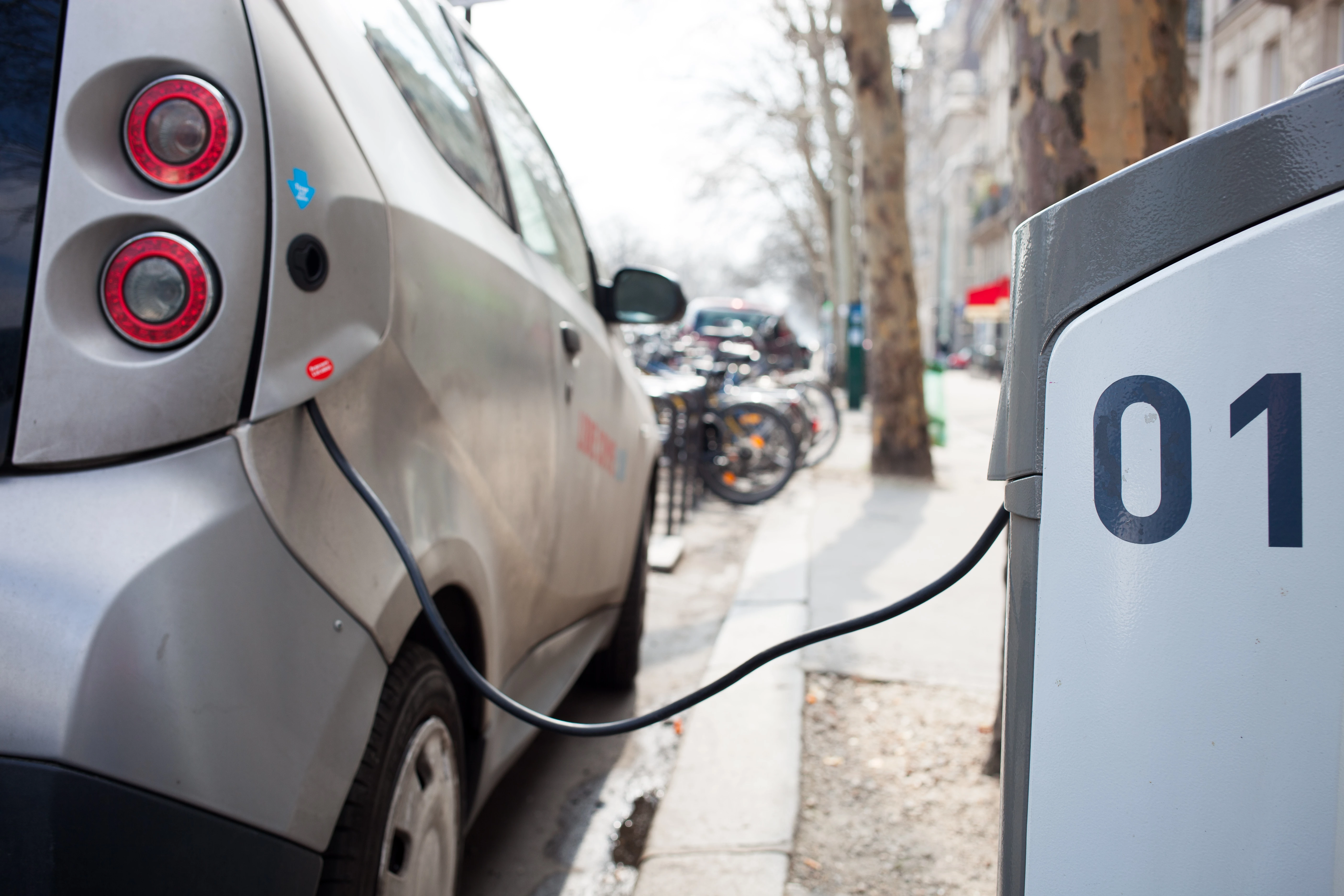 Electric car charging station