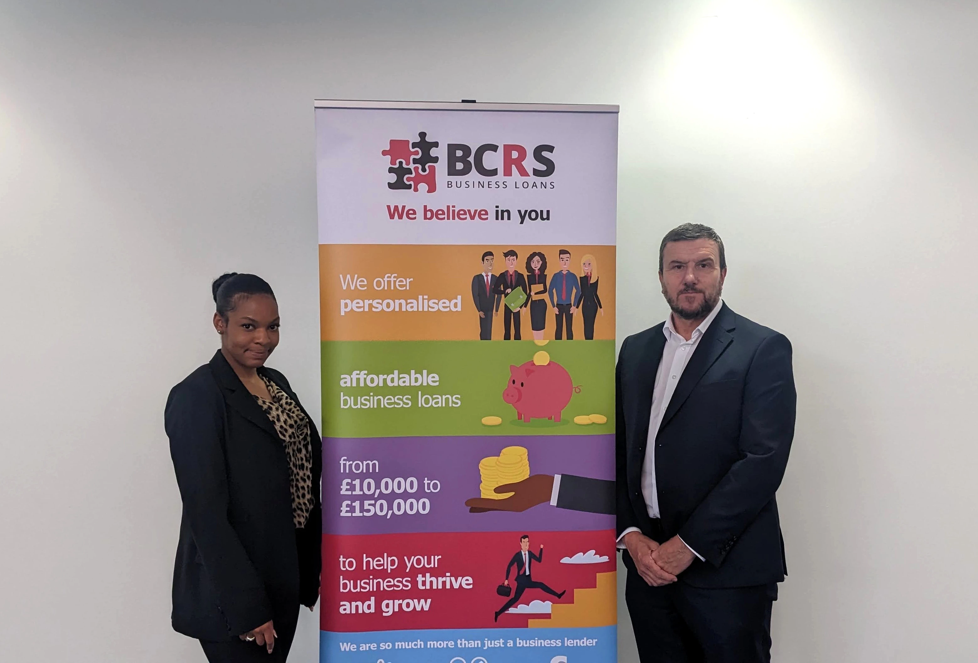 BCRS marketing assistant Karen Morgen and business development manager Dave Malpass