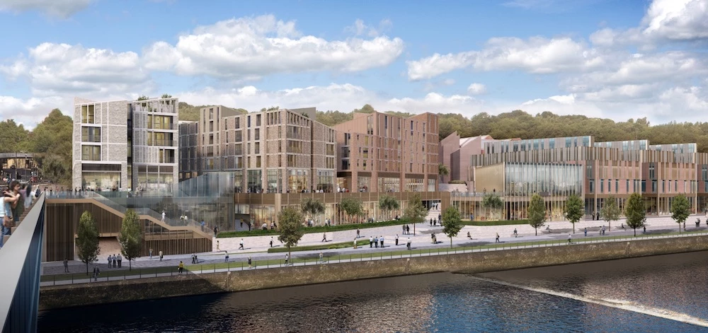 A CGI of the Milburngate development