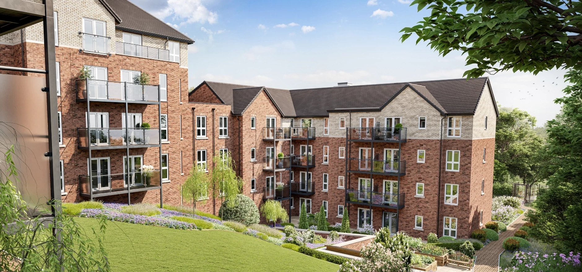 Artist impression of Brookfields House, Adlington Retirement Living's new retirement community in Staffordshire