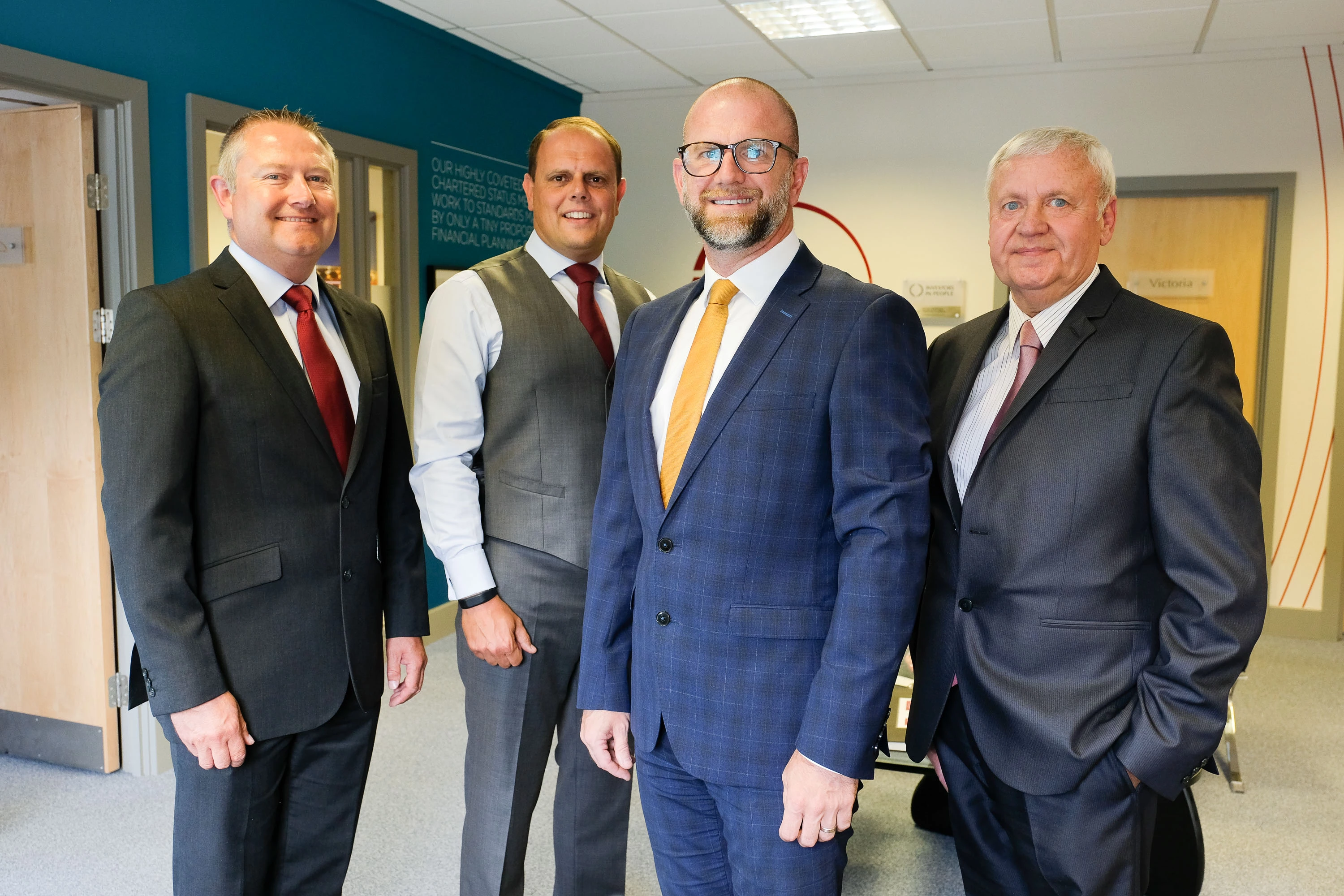 (L-R) Directors Karl Nendick and Paul Gibson with Managing Director Karl Pemberton and Chairman Glyn Pemberton