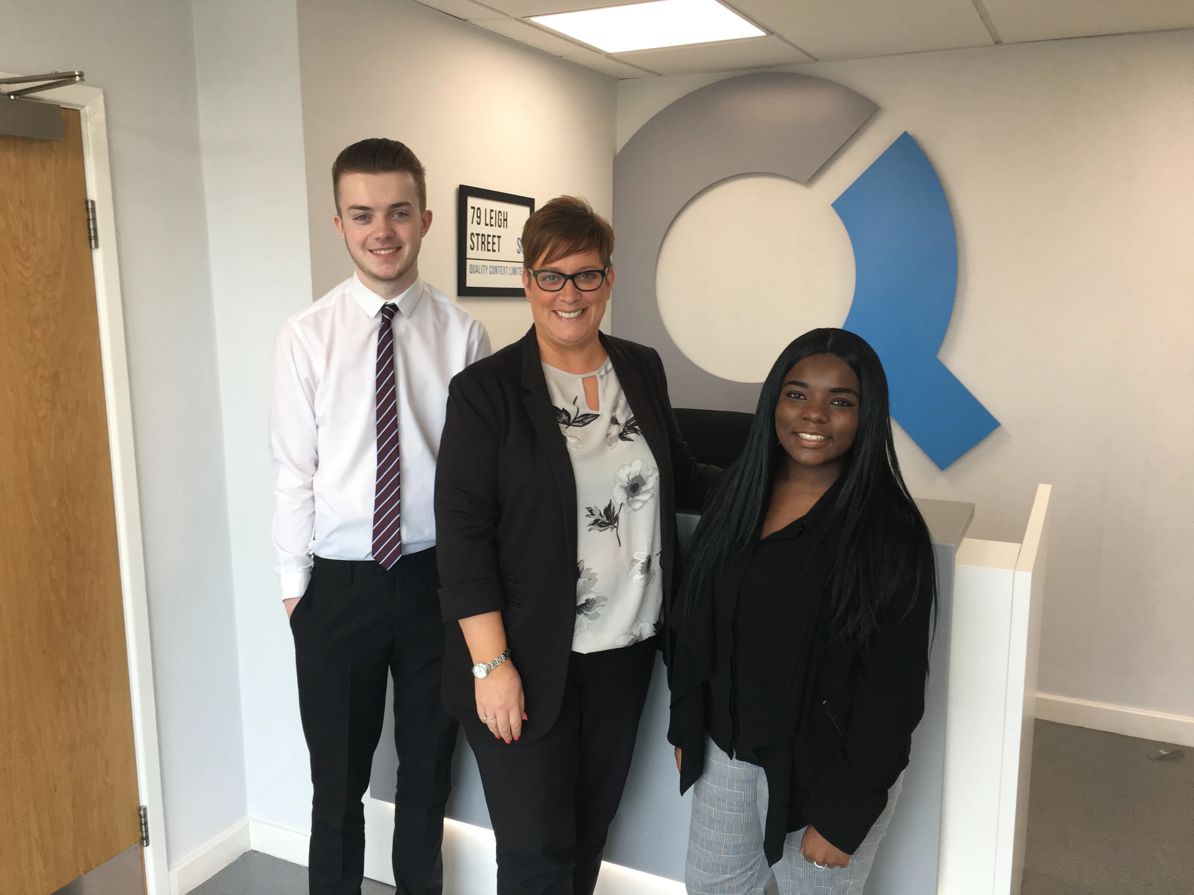 From left to right, Joseph Bates, Gillian Burton, Rebekah Francis-Clarke