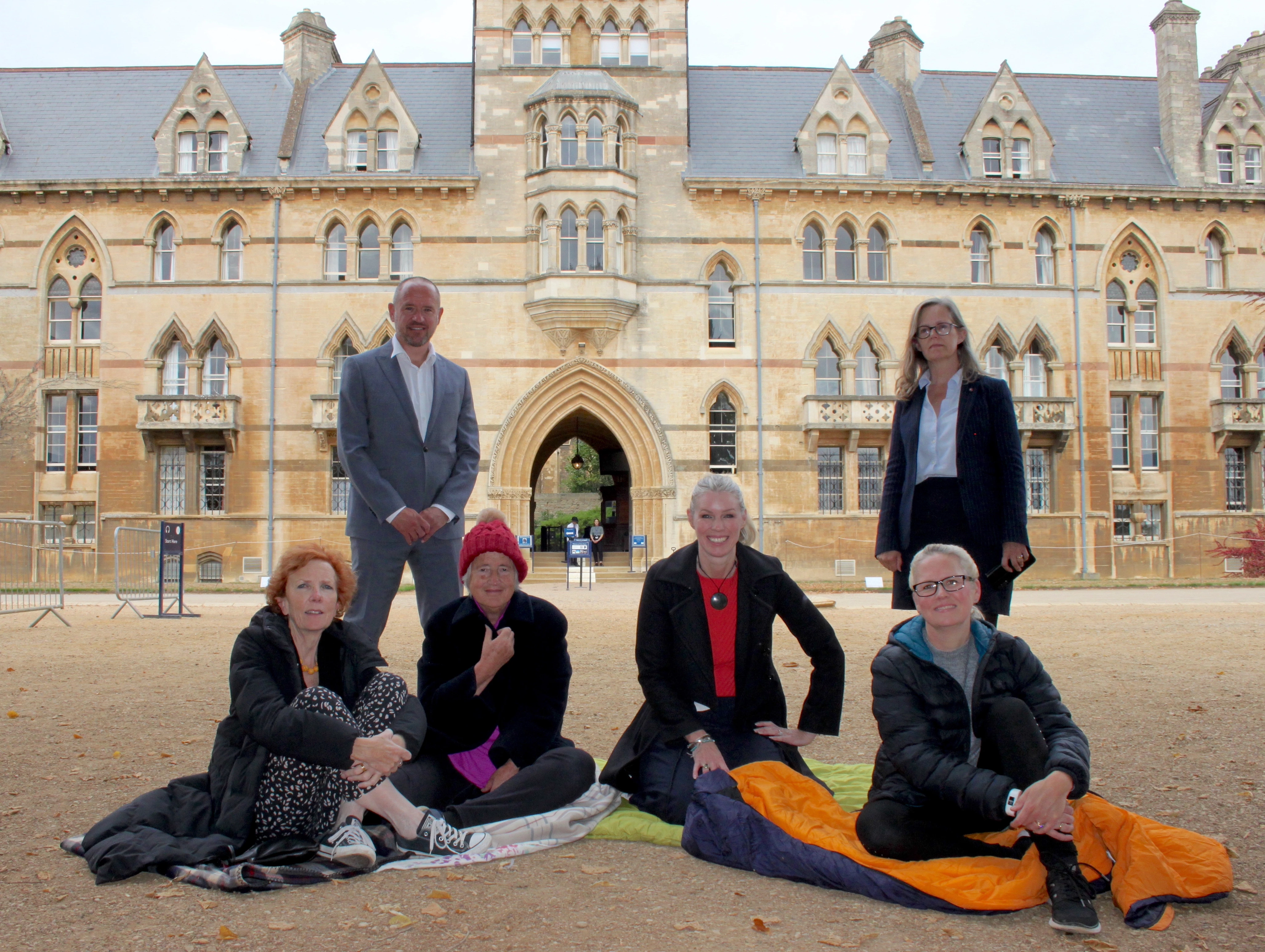 CEO Sleepout CEO Bianca Robinson, with participants from the upcoming Oxford event