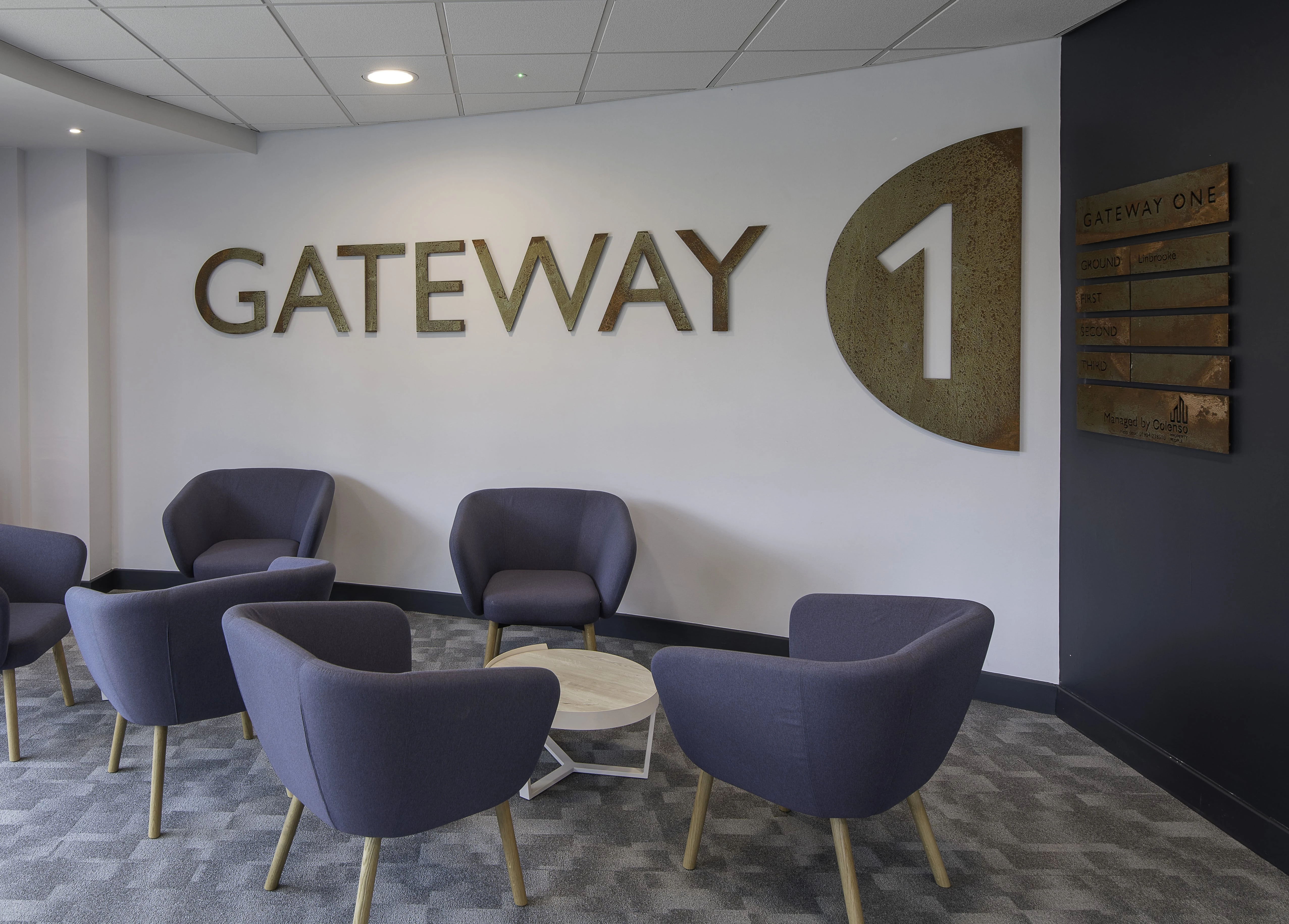 Inside newly refurbished office of Gateway One.