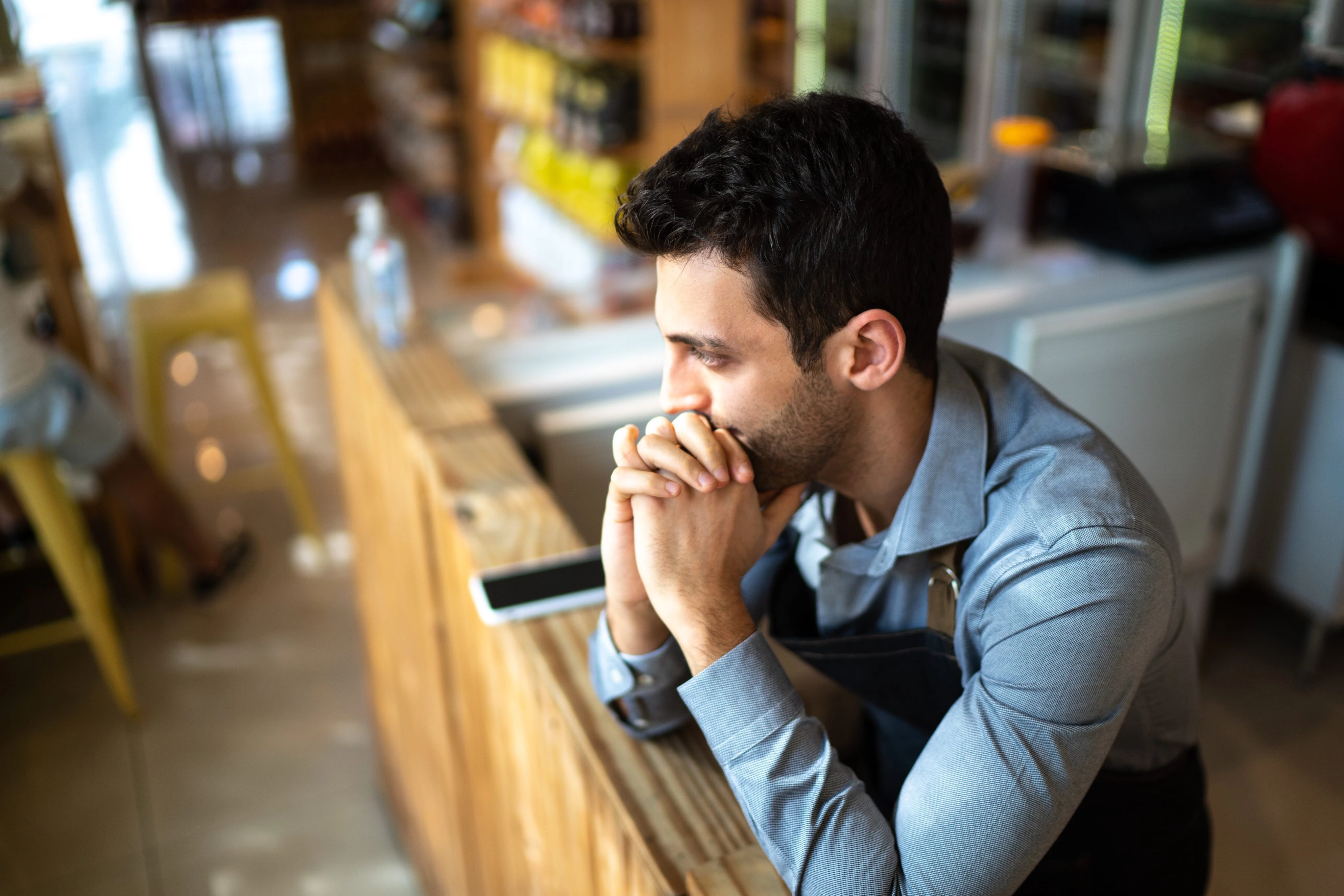 Shift worker in retail