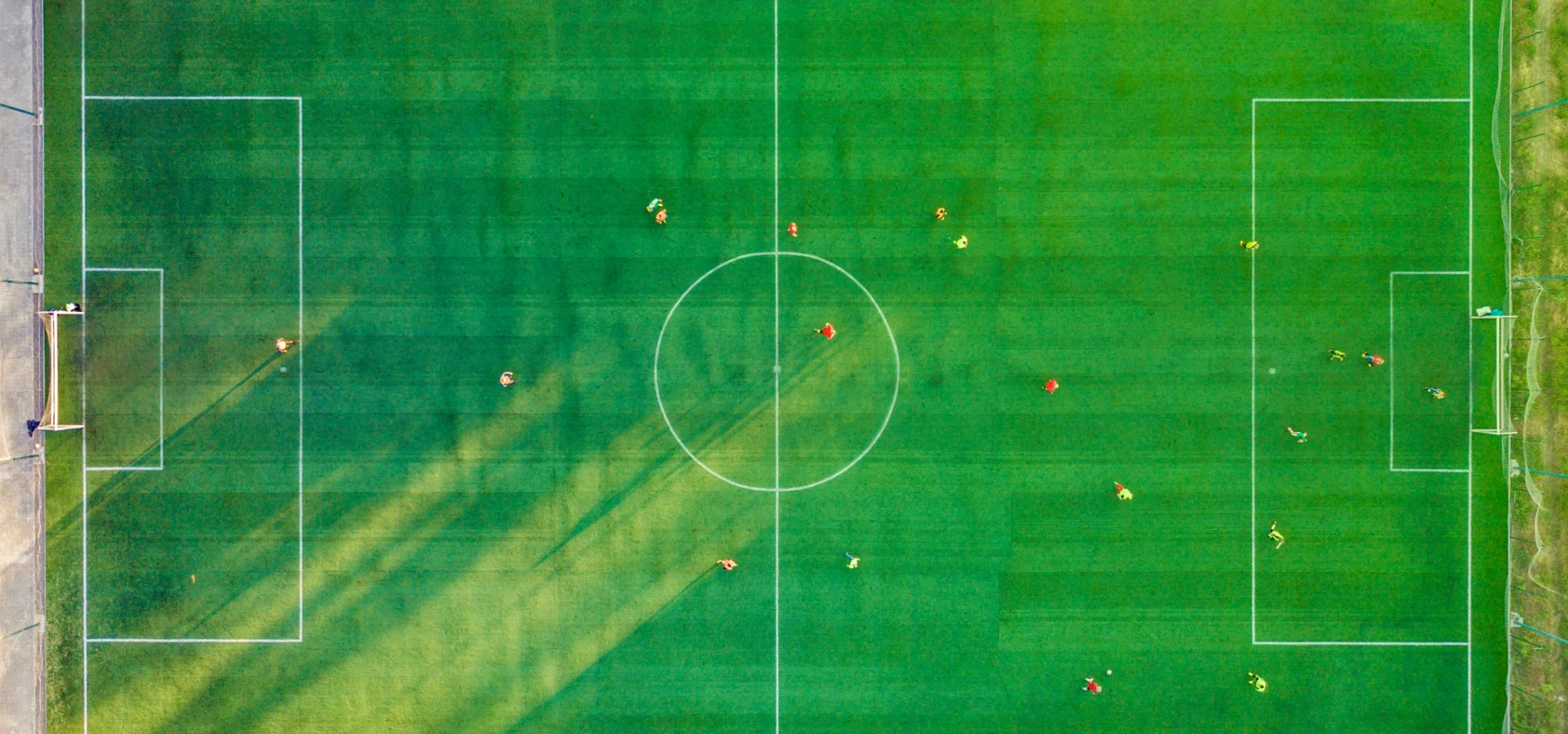 Aerial View of Soccer Field