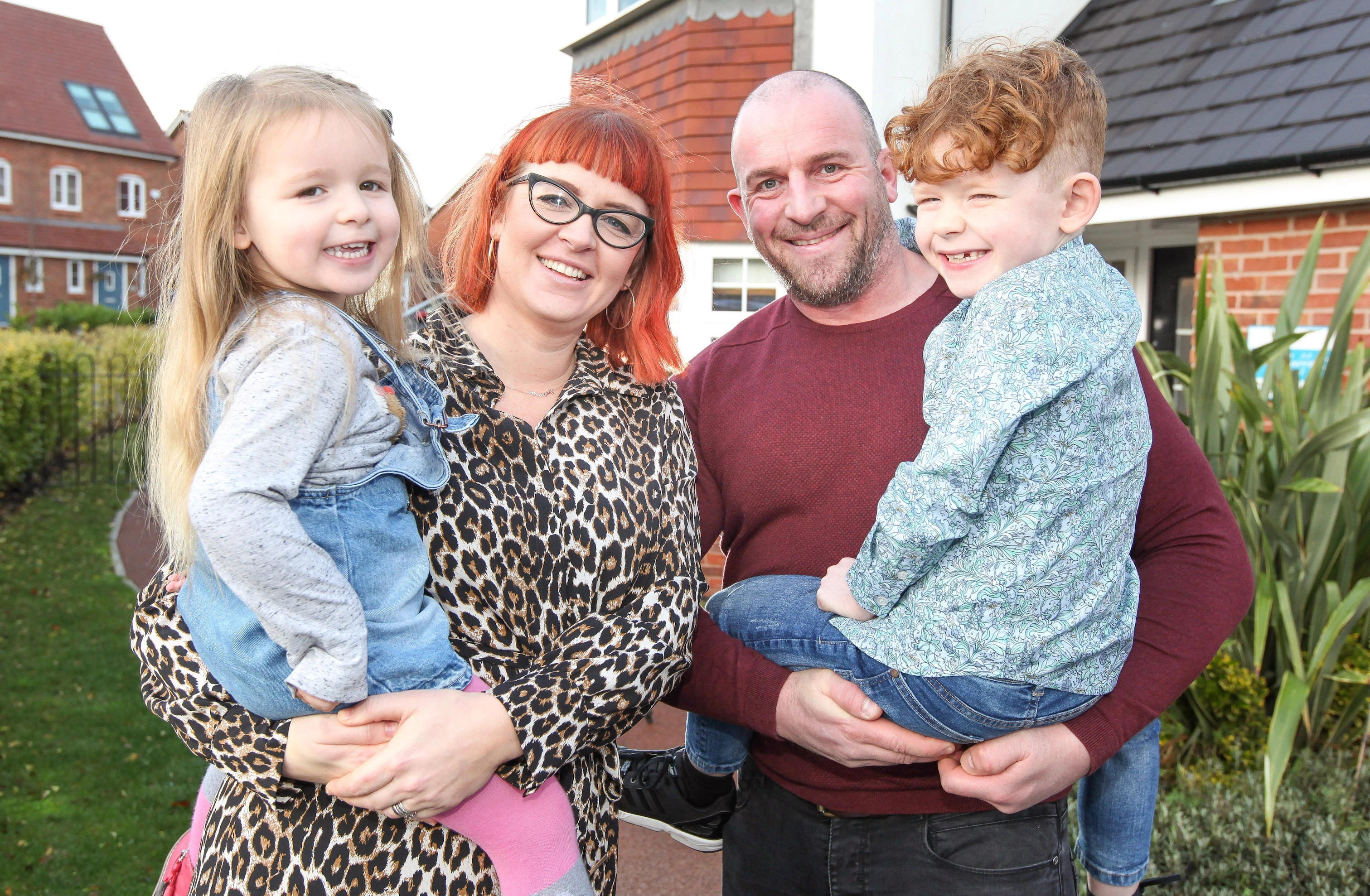 (L-R) Hattie, Gemma, Paul and Stanley Norton