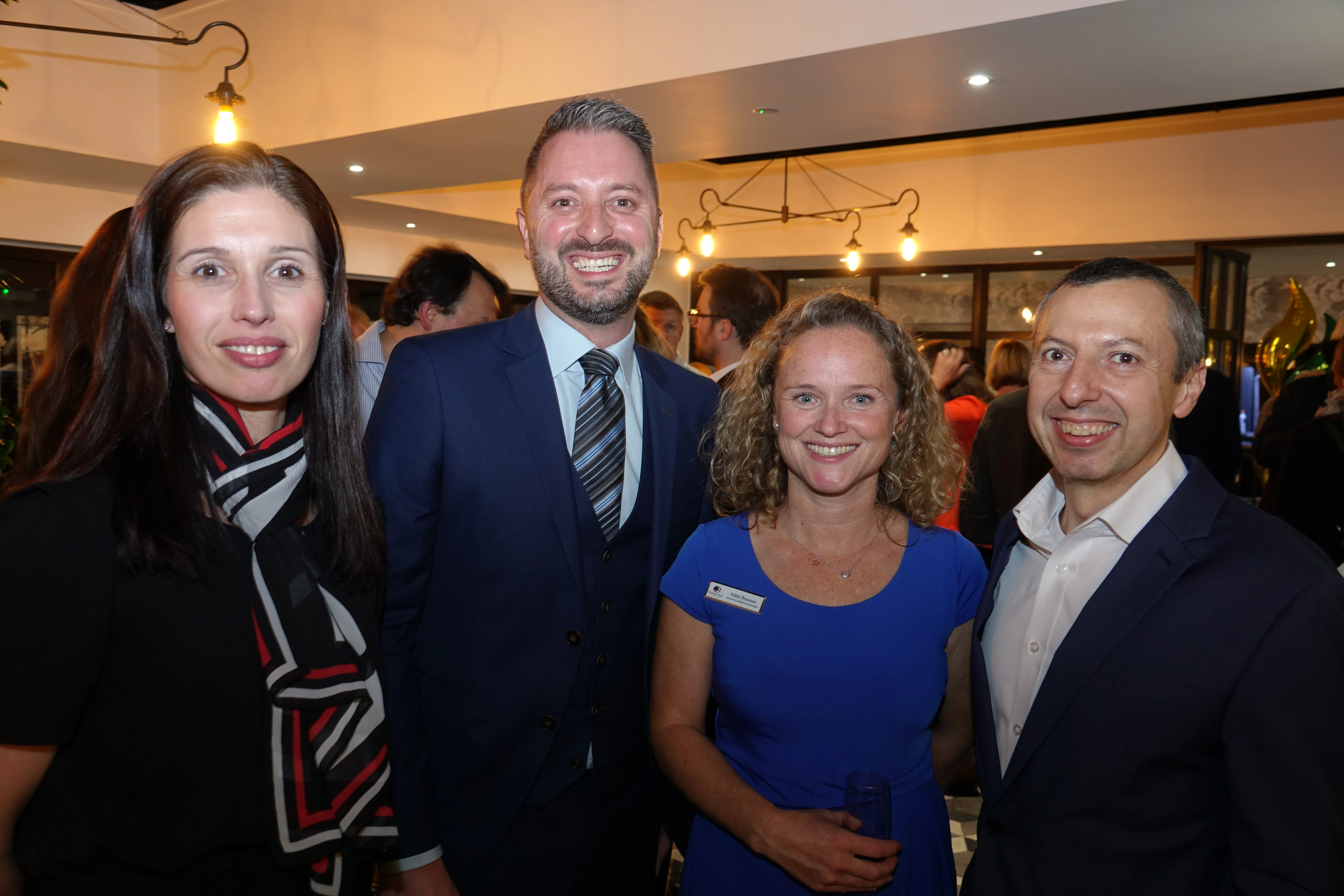 Investment Celebration! DoubleTree by Hilton York general manager (second left) is pictured with Nikki Brannan, DoubleTree by Hilton York sales manager (third left) and Janet Scally and Mario Di Tullio from the Marriott Hotel. 