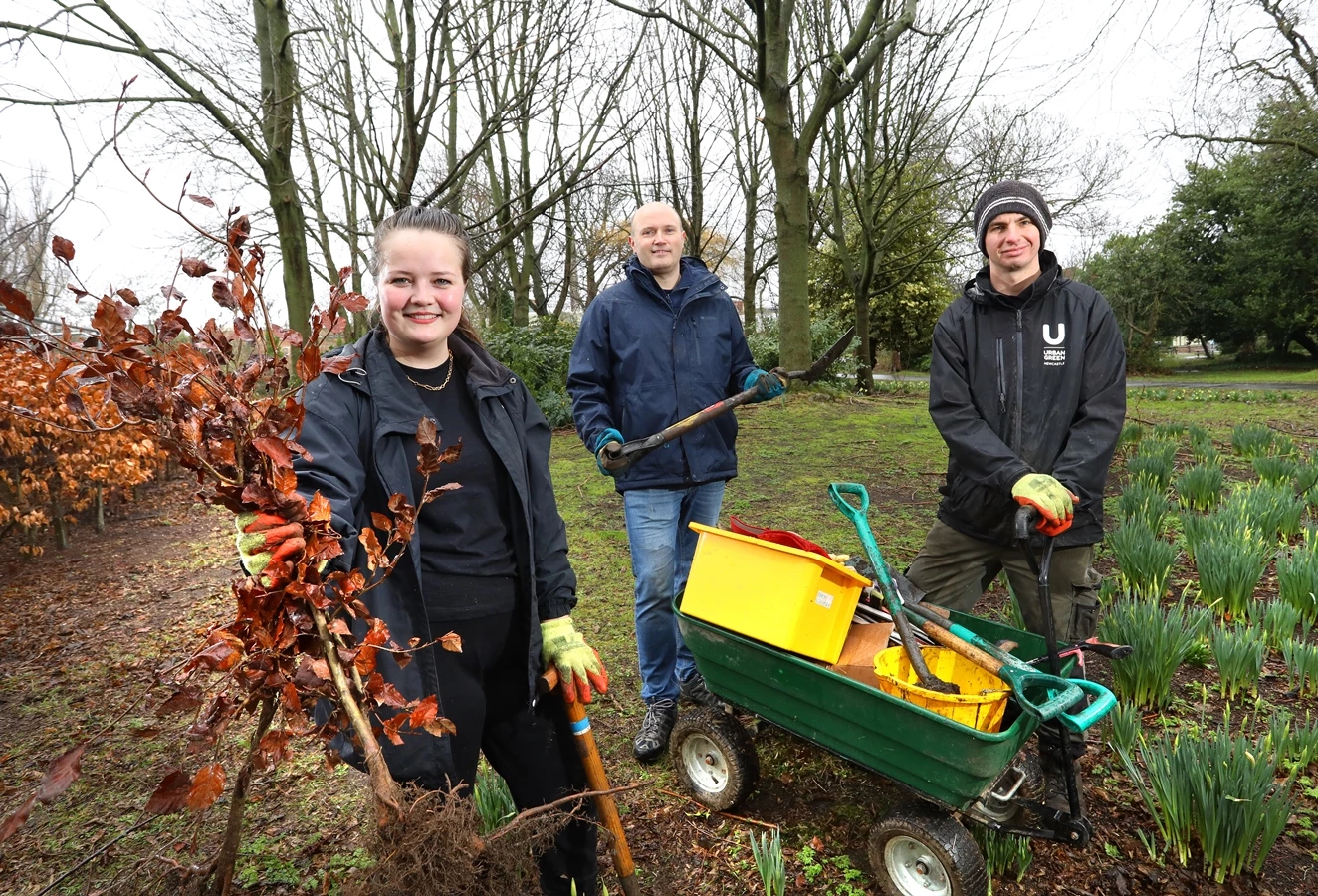 Haye & Kilner Law Firm, tree planting, Leazes Park, Newcastle.